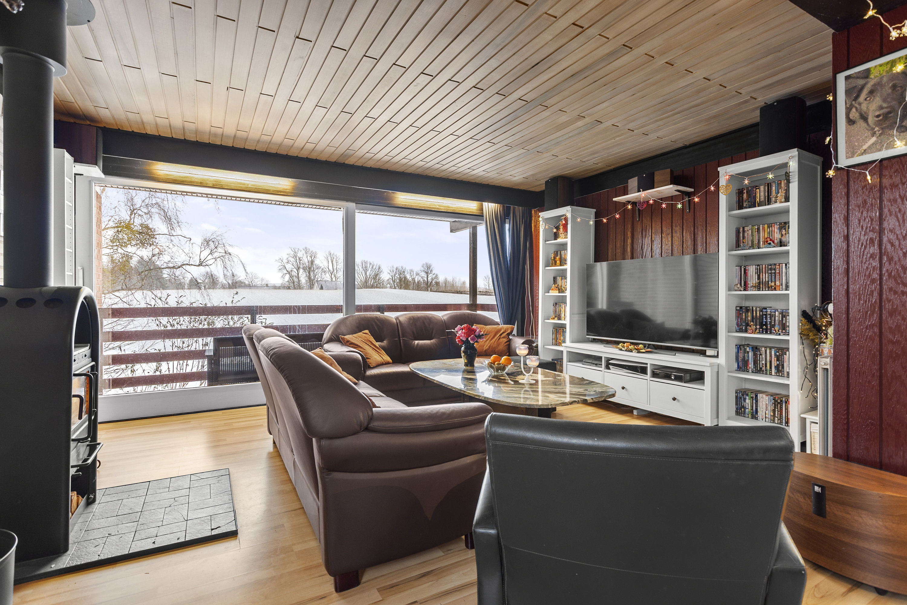 Fremhævet stue billede i fuldskærmstilstand. Billede af Roskildevej 442, Ortved, 4100 Ringsted