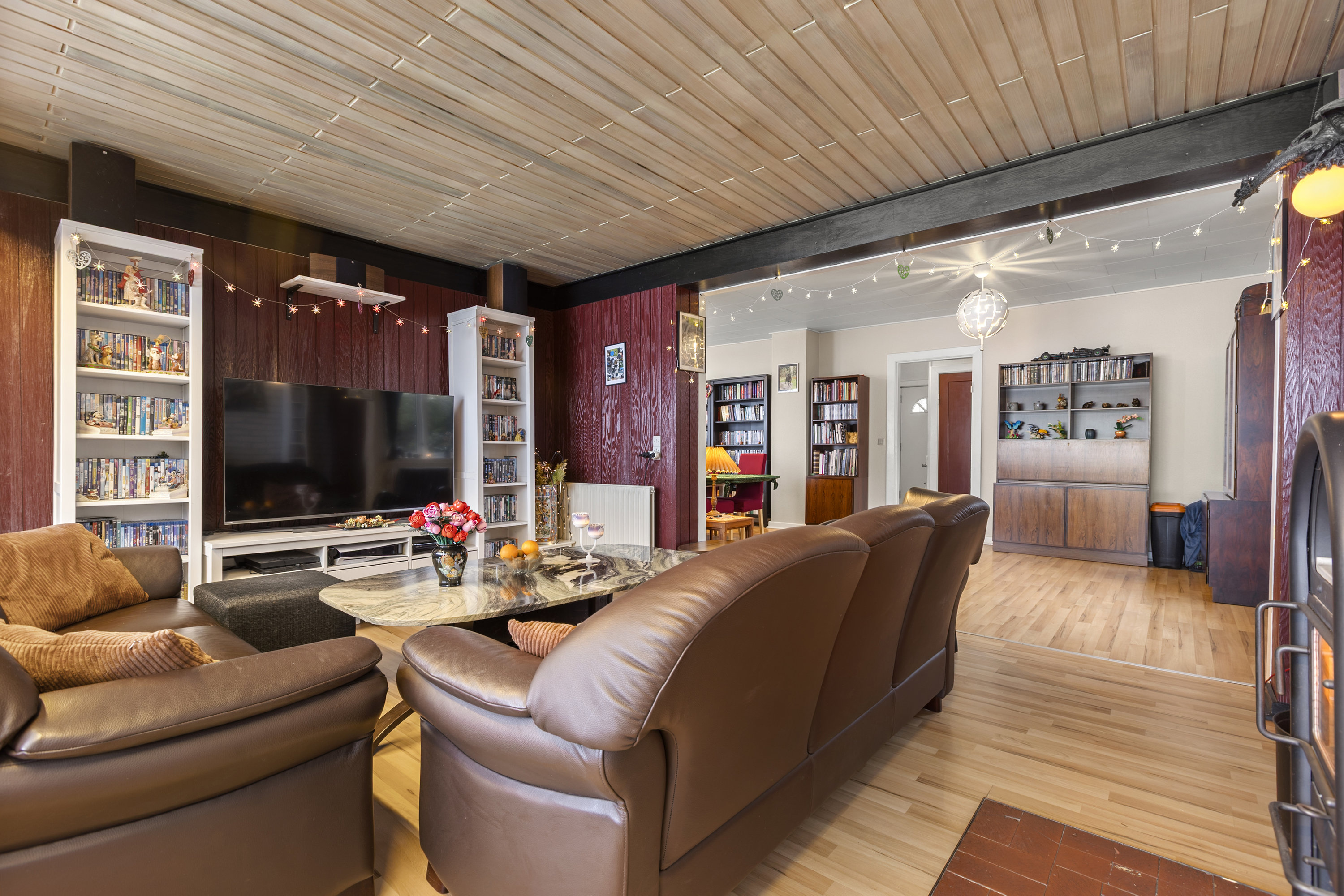 Fremhævet stue billede i fuldskærmstilstand. Billede af Roskildevej 442, Ortved, 4100 Ringsted