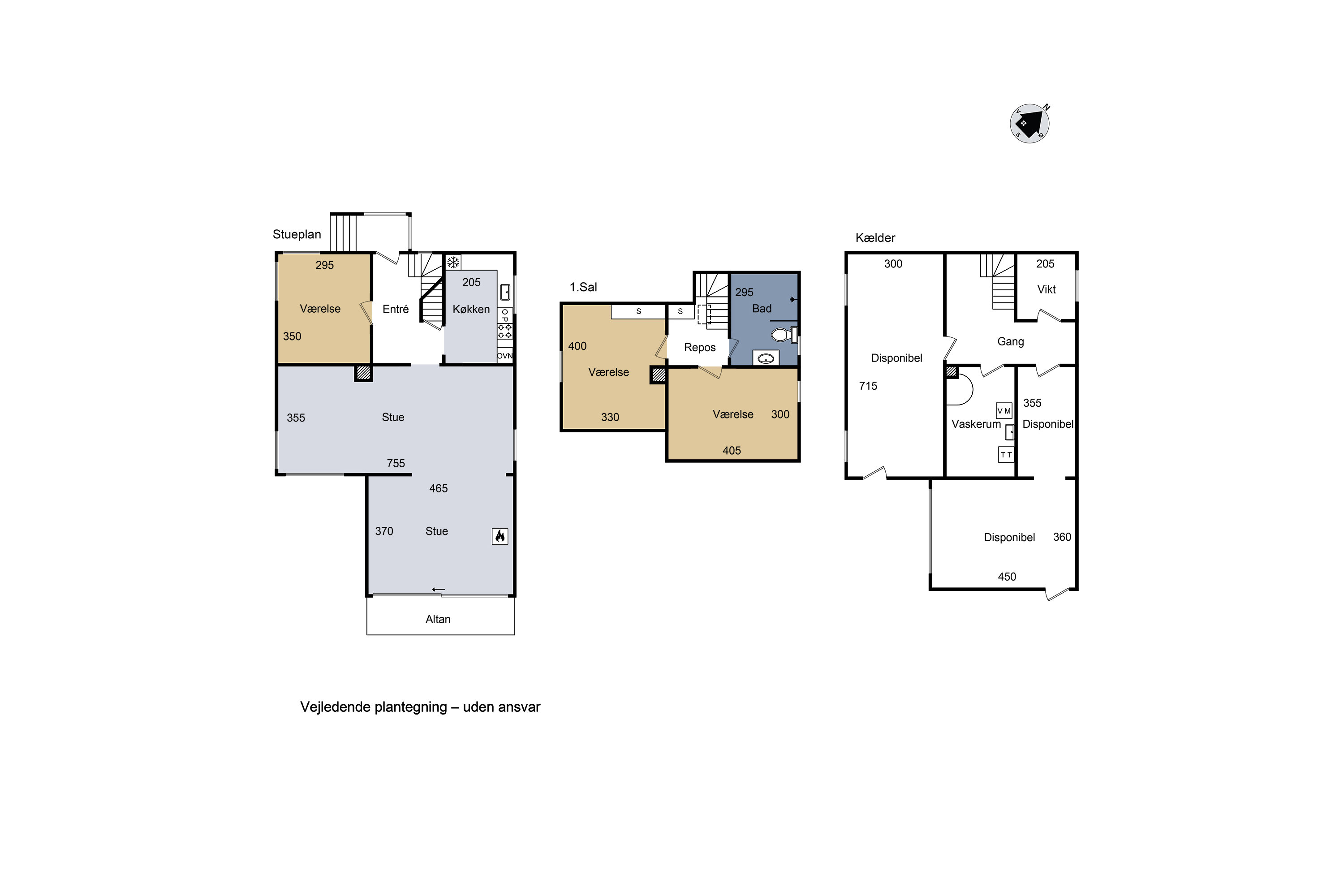 Plantegninger billede af Roskildevej 442, Ortved, 4100 Ringsted