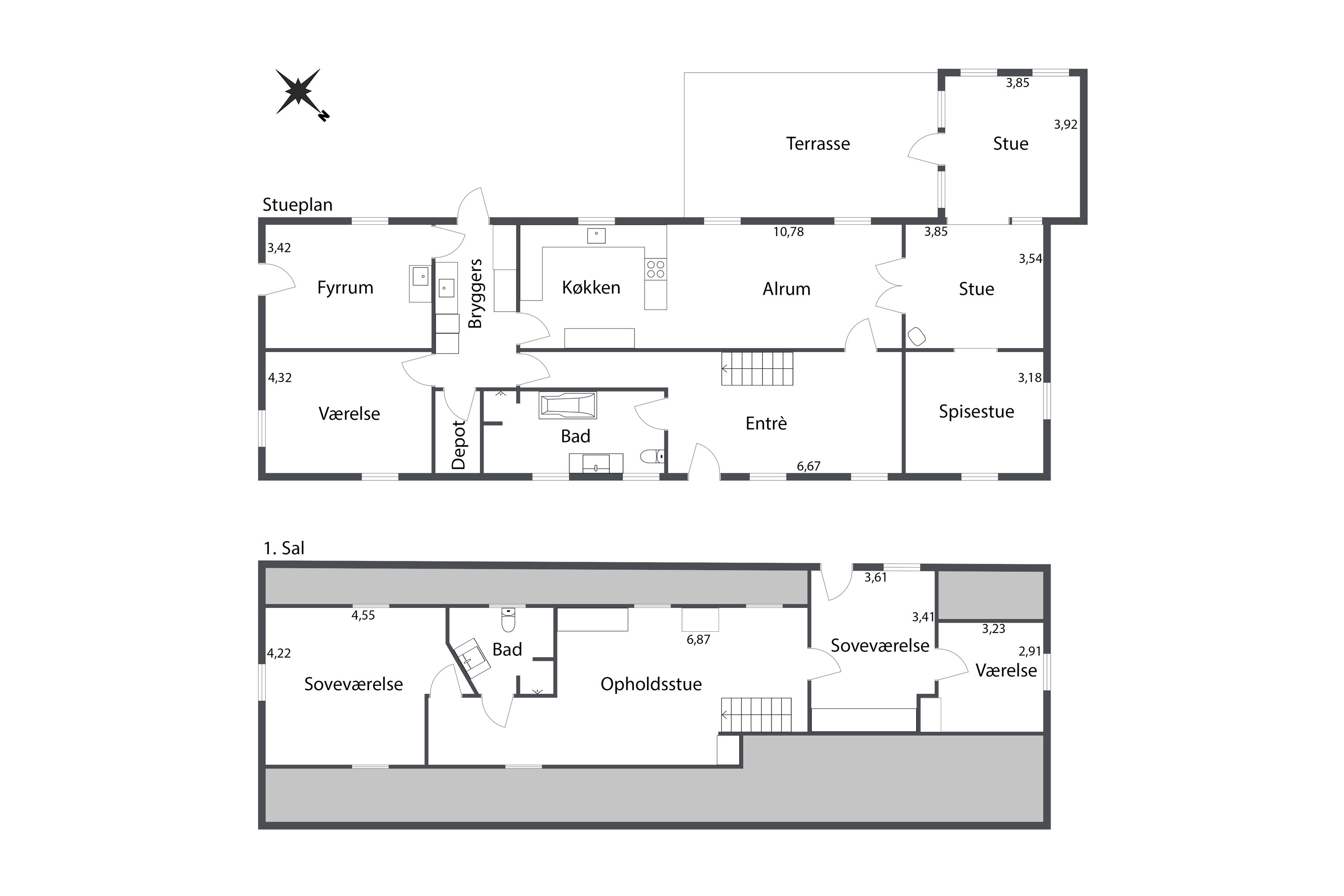 Plantegninger billede af Rakkebyvej 361, Rakkeby, 9800 Hjørring