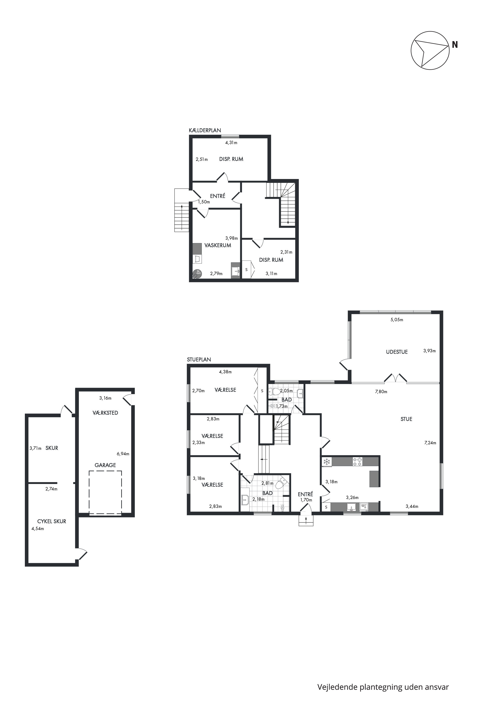 Plantegninger billede af Slåenvænget 3, 5856 Ryslinge
