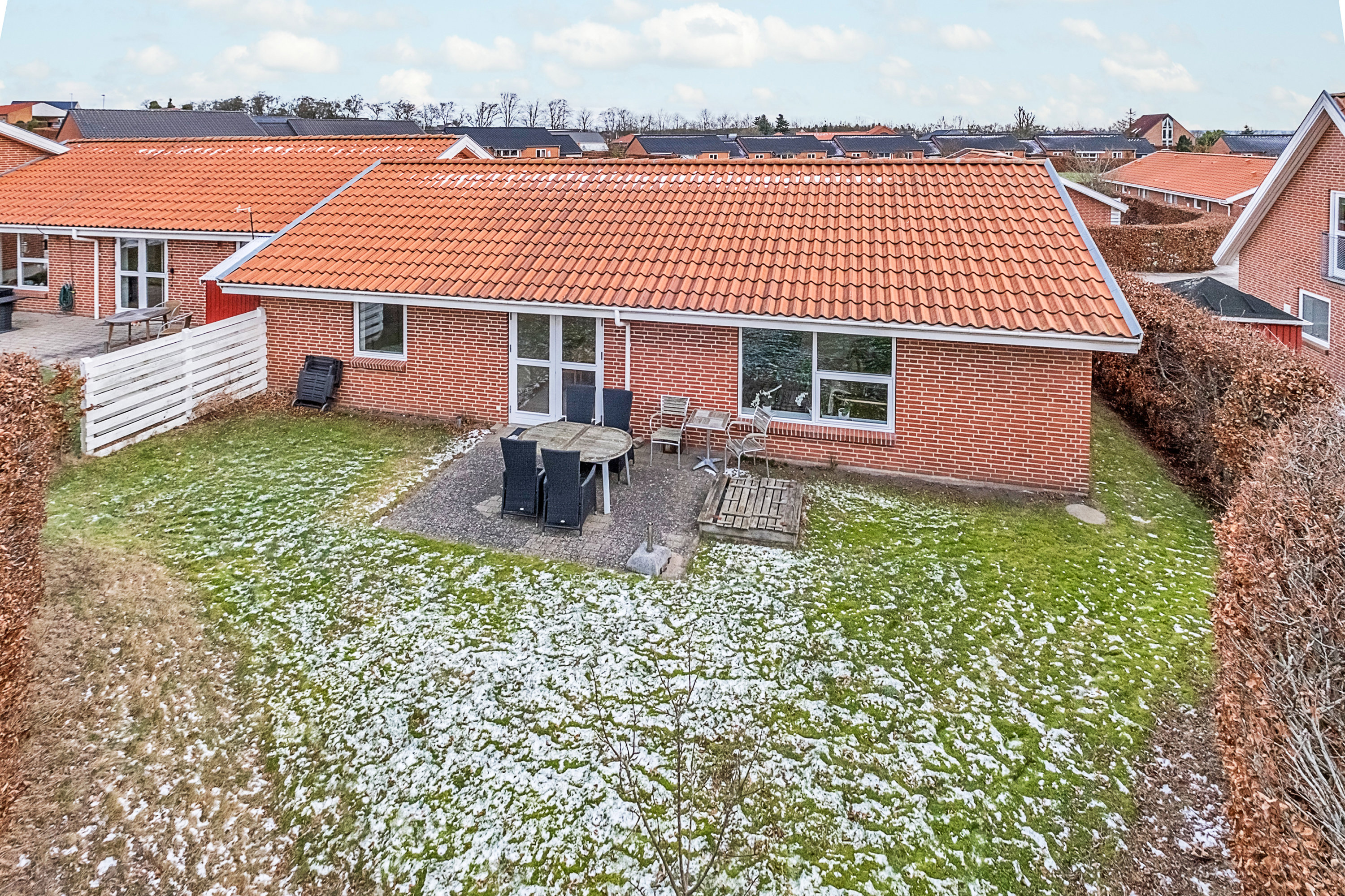 Rækkehus: Set fra haven på Bøgehaven 45, 8520 Lystrup