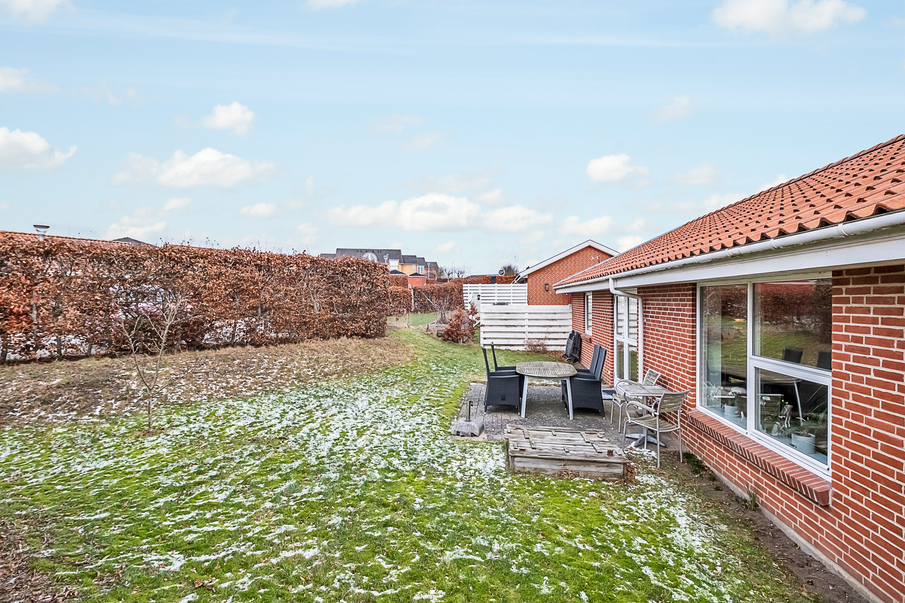 Fremhævet have billede i fuldskærmstilstand. Billede af Bøgehaven 45, 8520 Lystrup