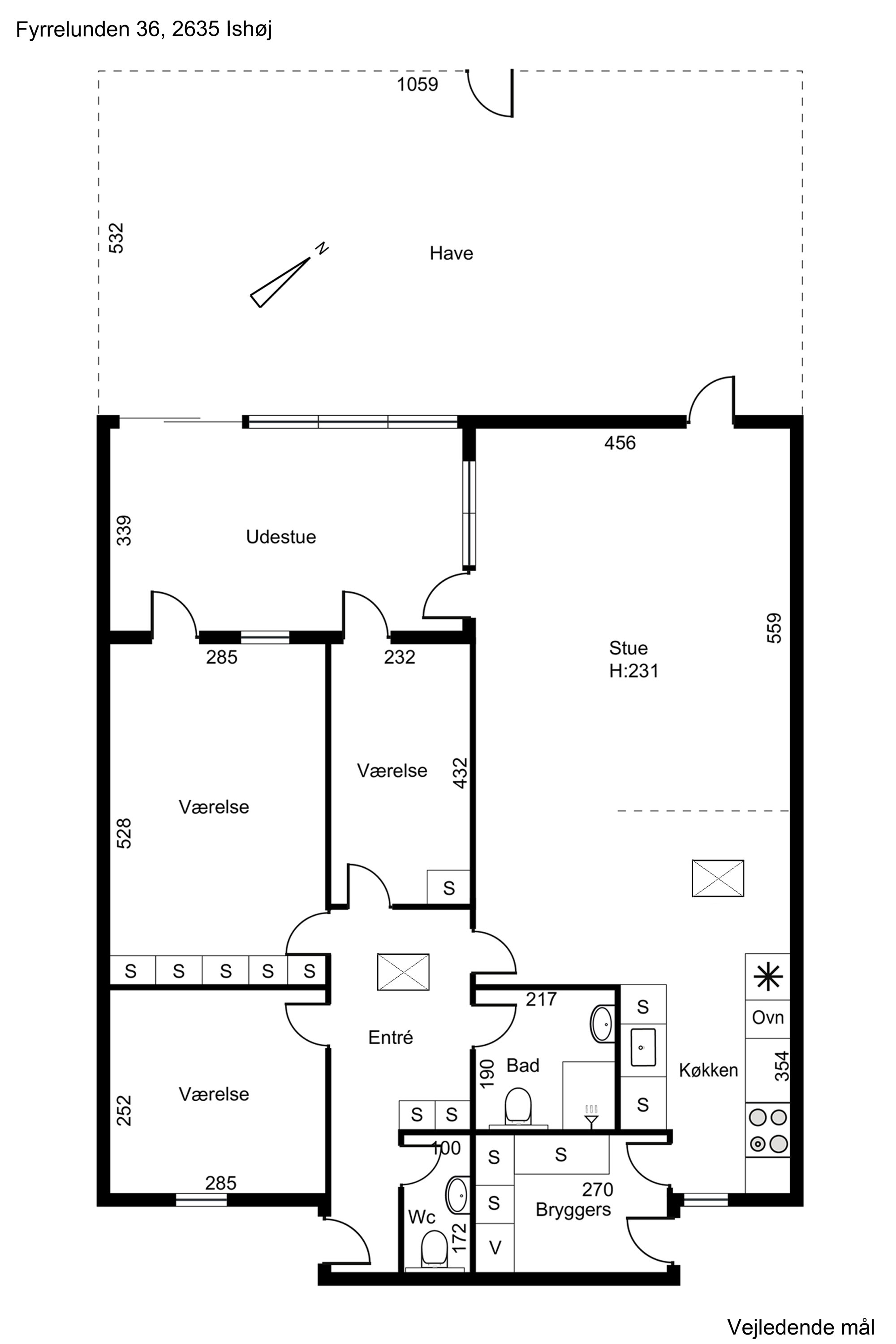 Plantegninger billede af Fyrrelunden 36, 2635 Ishøj