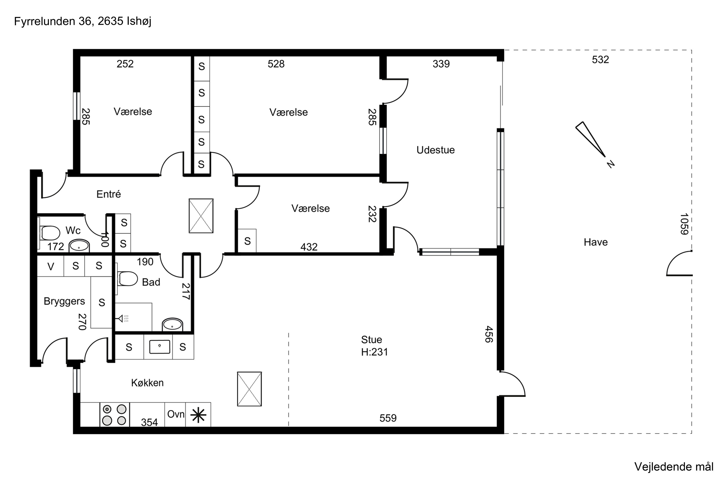 Plantegninger billede af Fyrrelunden 36, 2635 Ishøj