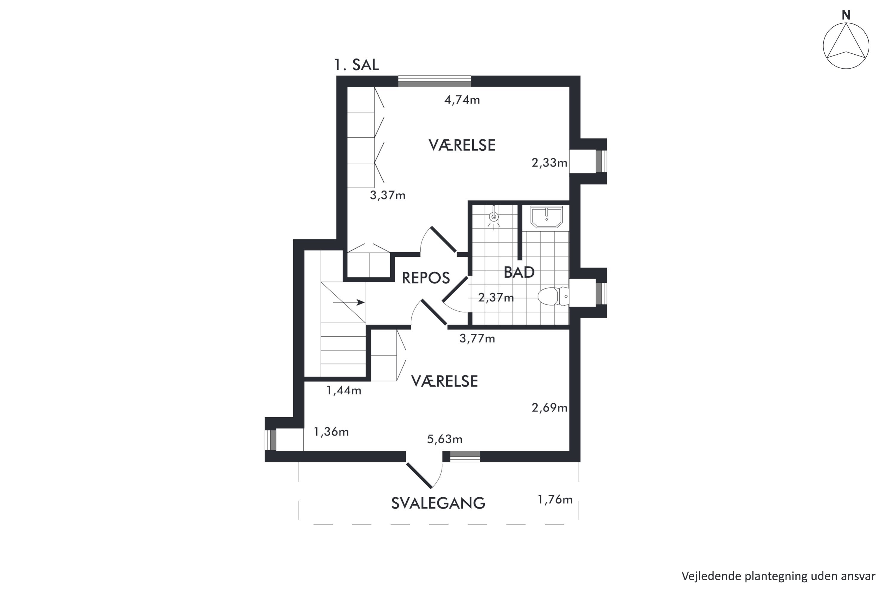 Plantegninger billede af Holstebrovej 50, 8800 Viborg