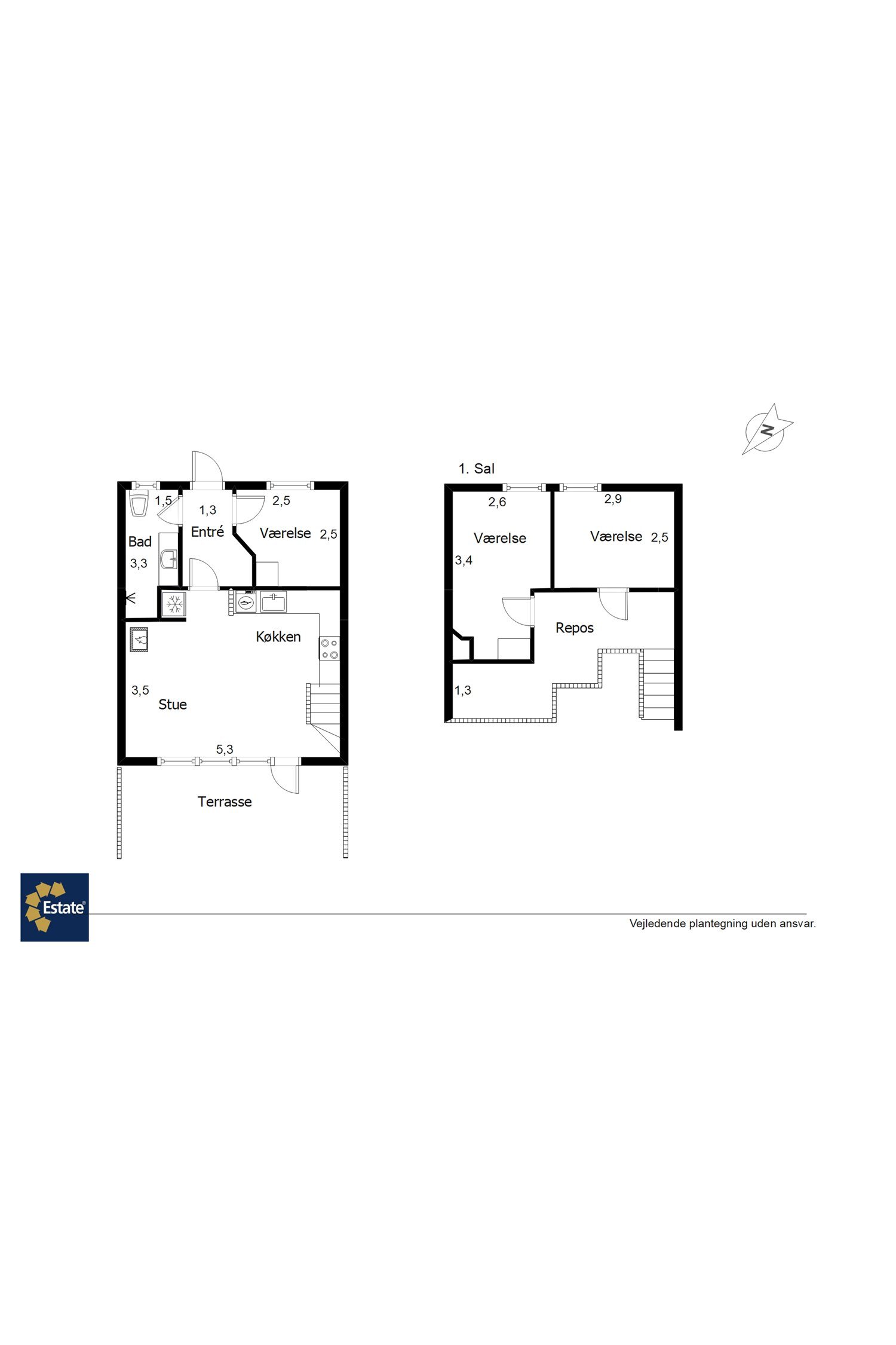 Plantegninger billede af Hovej 4A, 33., 6857 Blåvand