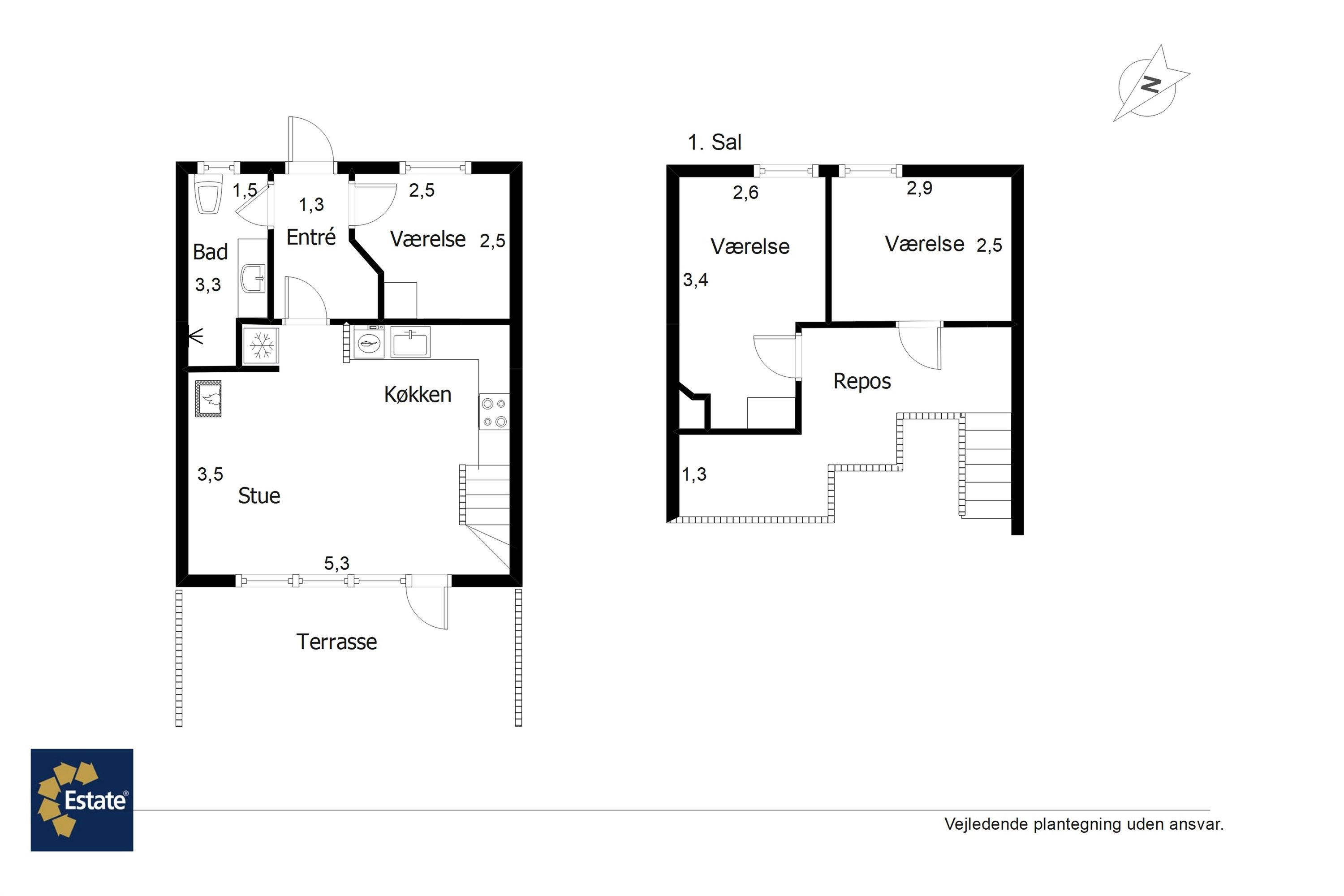 Plantegninger billede af Hovej 4A, 33., 6857 Blåvand