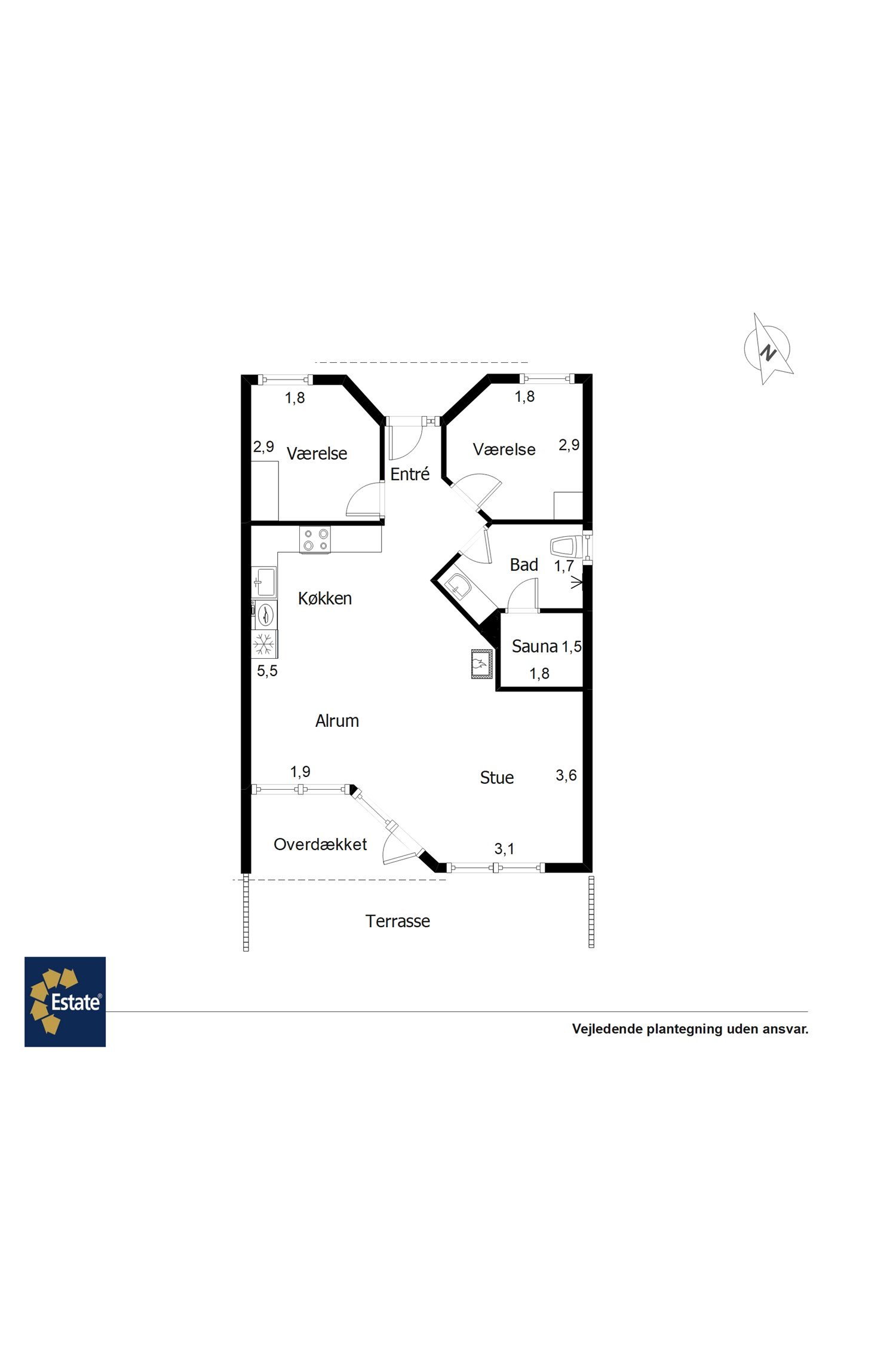 Plantegninger billede af Hovej 4A, 64., 6857 Blåvand