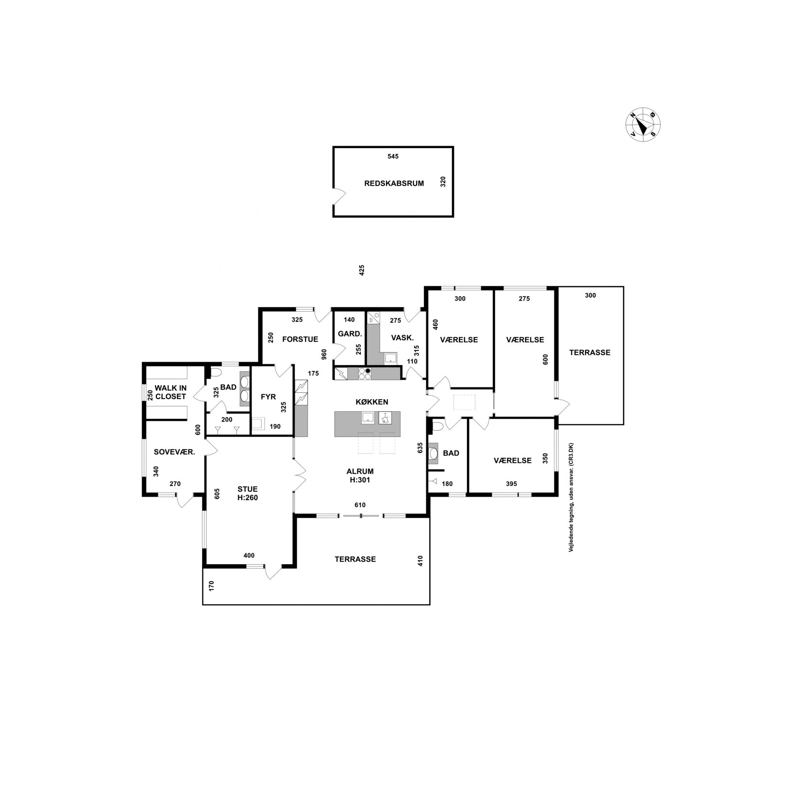 Plantegninger billede af Mosedraget 18, Nødebo, 3480 Fredensborg