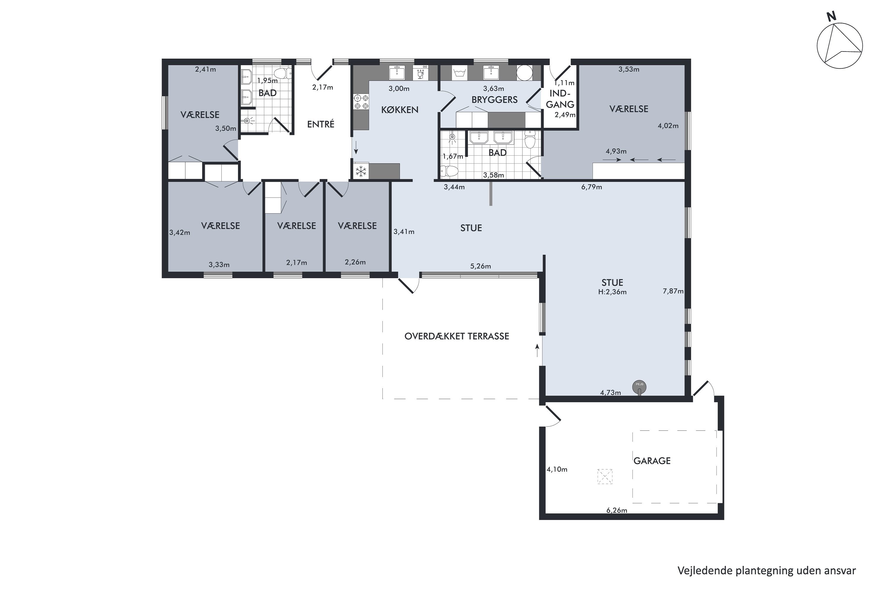 Plantegninger billede af Aprilvej 14, Torsted, 8700 Horsens