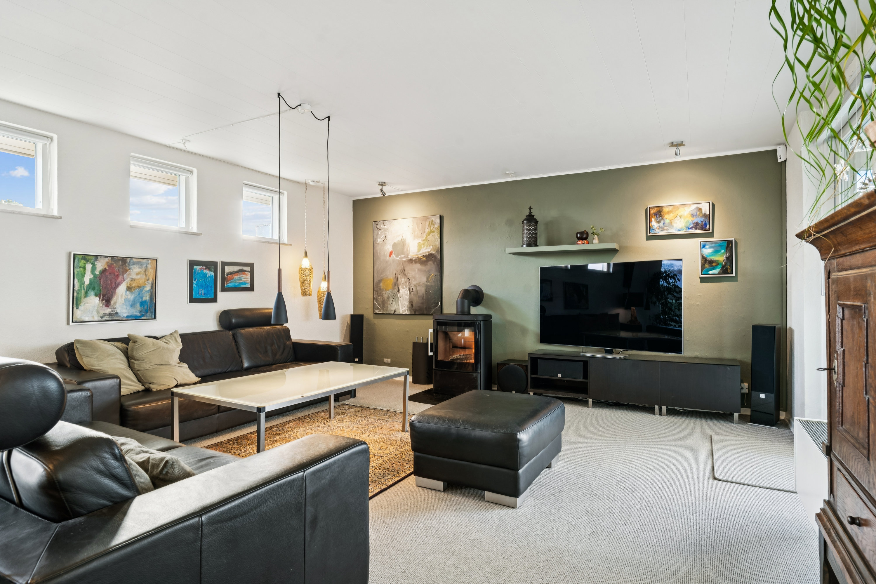 Fremhævet stue billede i fuldskærmstilstand. Billede af Aprilvej 14, Torsted, 8700 Horsens