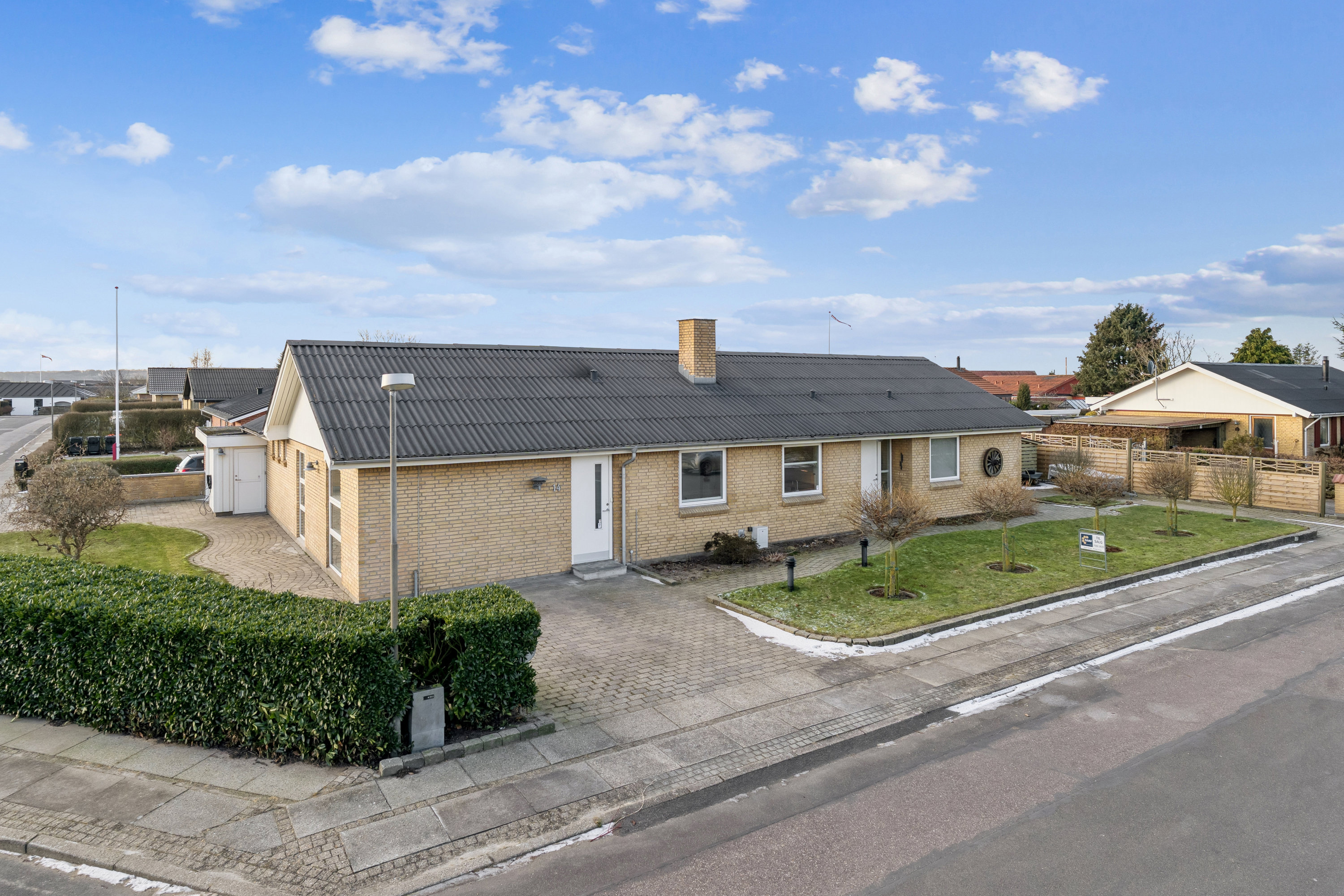 Villa: Facade på Aprilvej 14, Torsted, 8700 Horsens