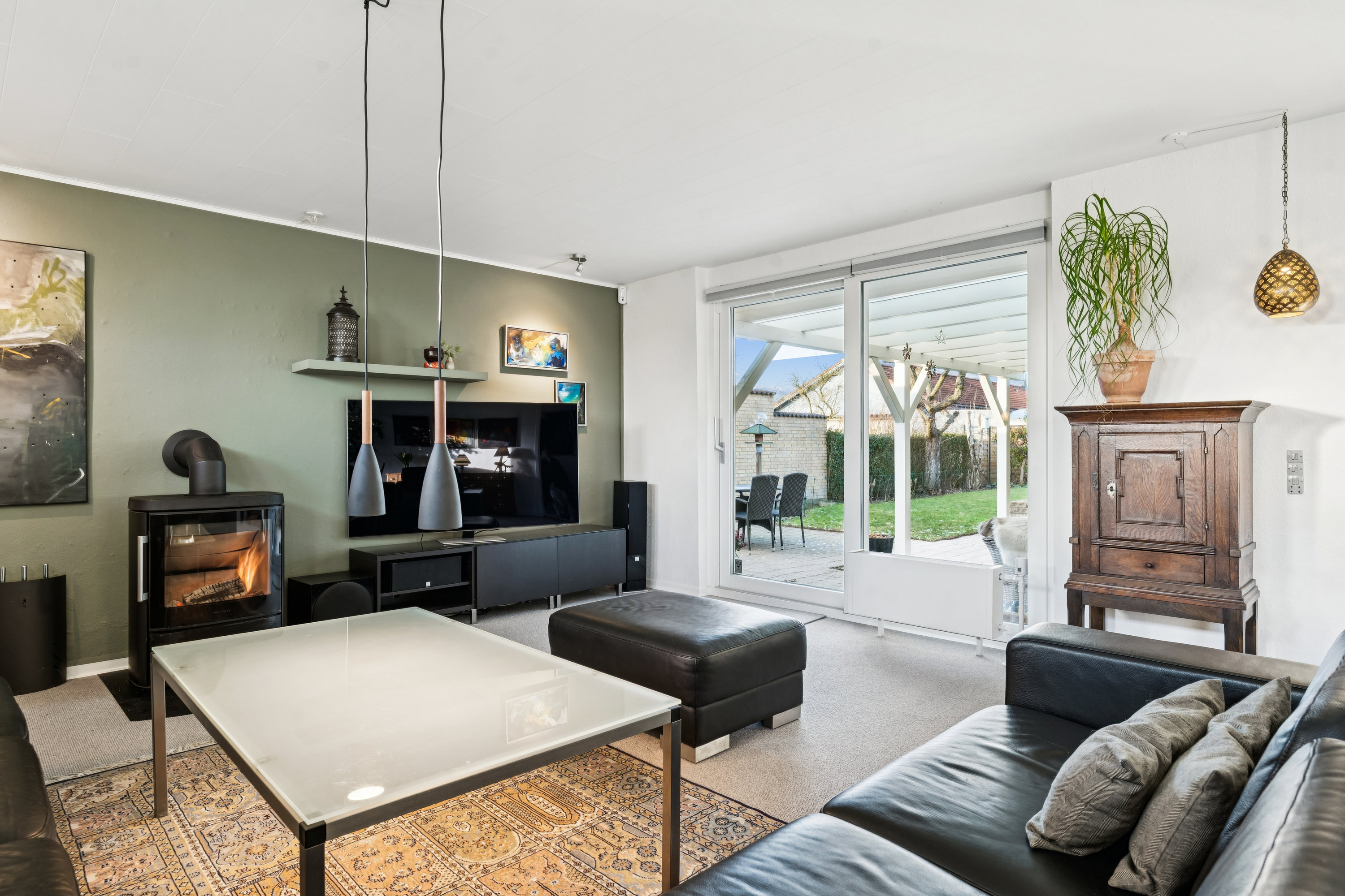 Fremhævet stue billede i fuldskærmstilstand. Billede af Aprilvej 14, Torsted, 8700 Horsens