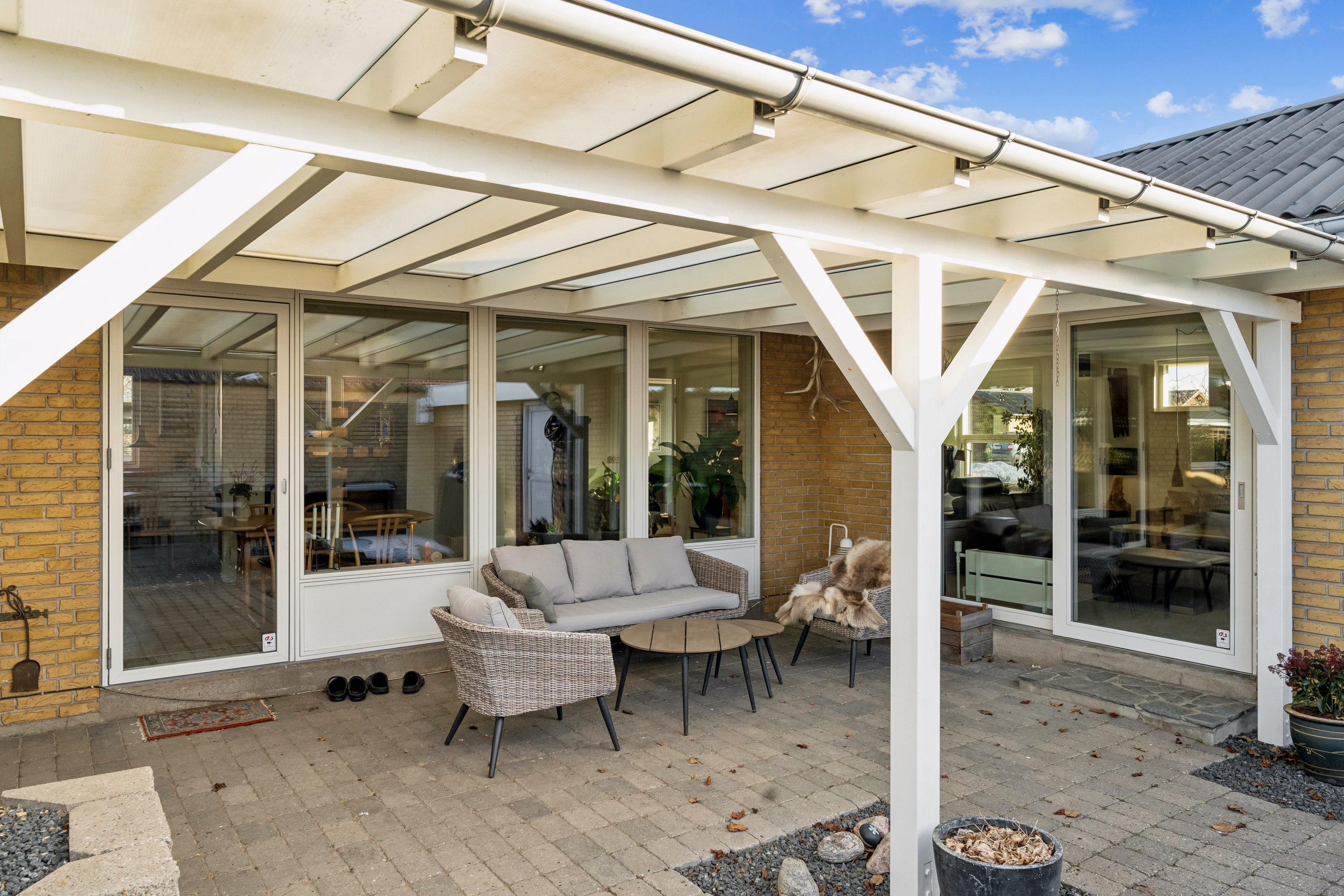 Fremhævet terrasse billede i fuldskærmstilstand. Billede af Aprilvej 14, Torsted, 8700 Horsens