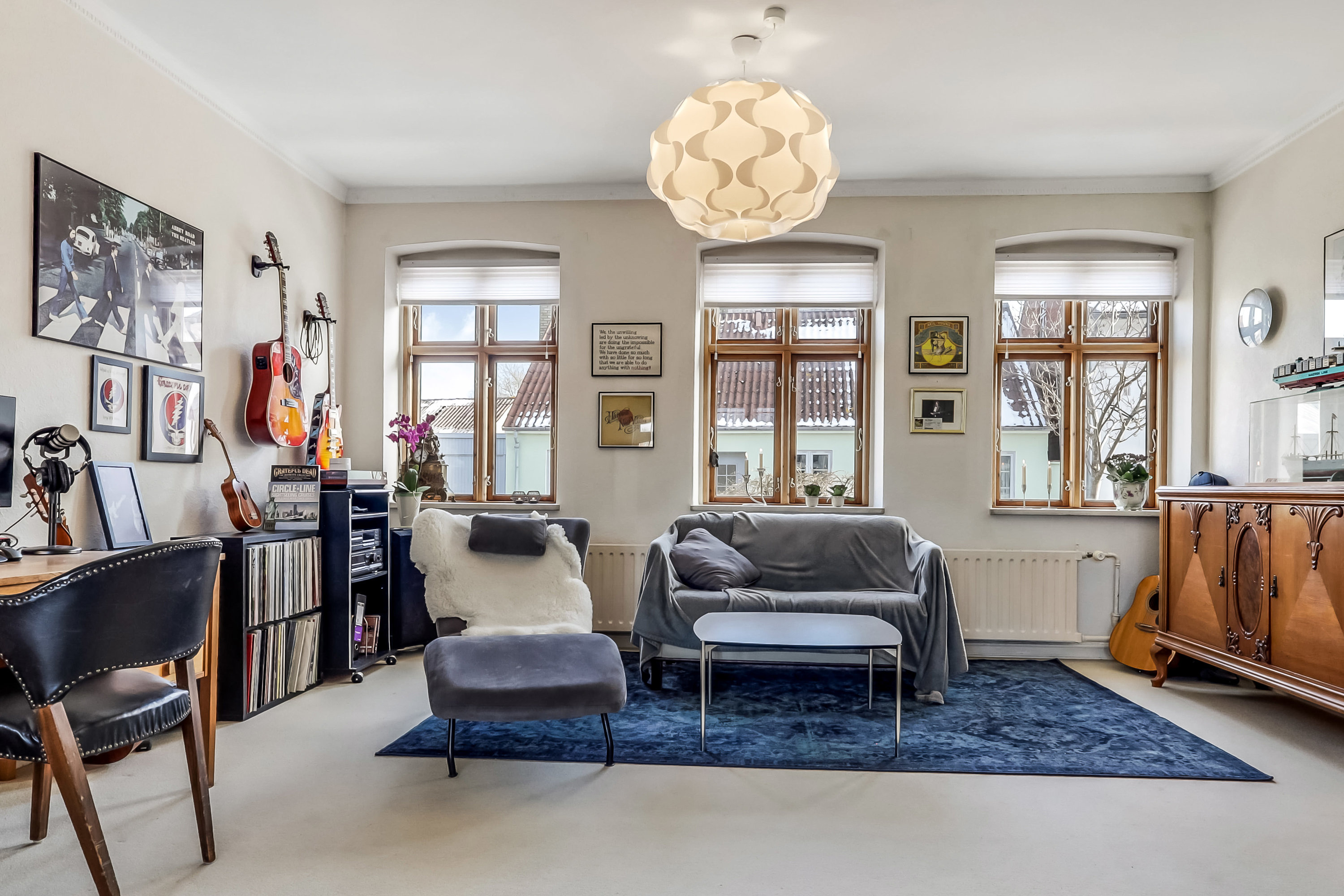 Fremhævet stue billede i fuldskærmstilstand. Billede af Vestergade 4, 5960 Marstal