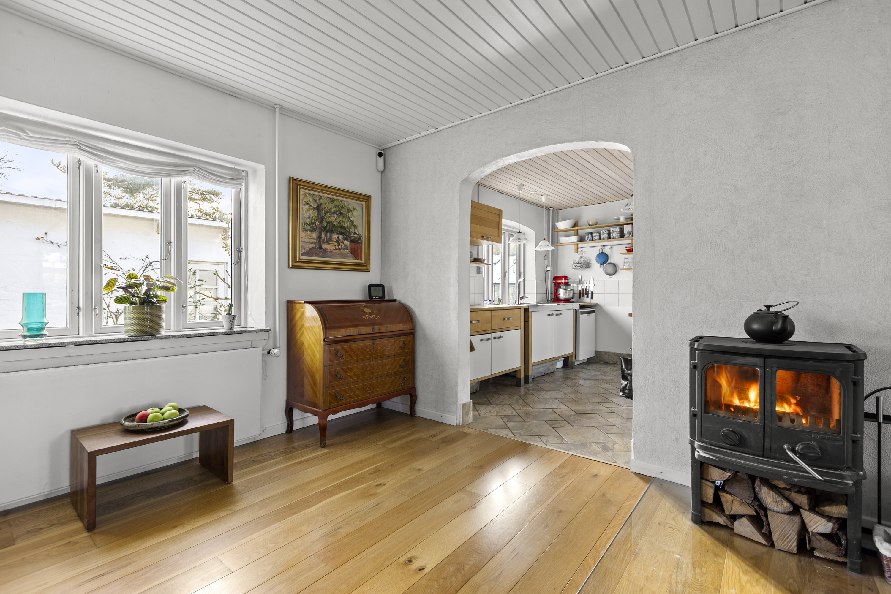 Fremhævet stue billede i fuldskærmstilstand. Billede af Landevejen 38, 4060 Kirke Såby