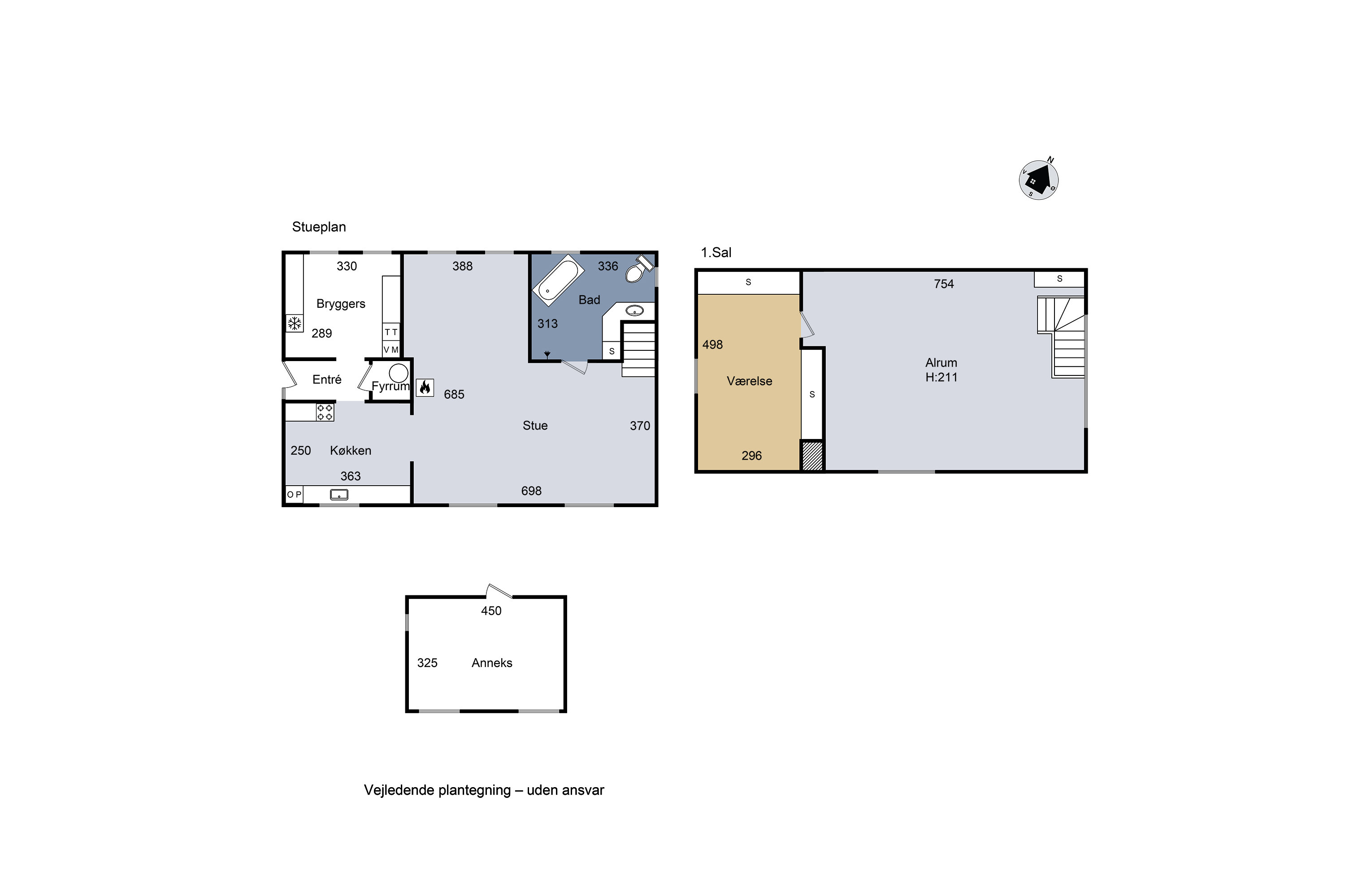 Plantegninger billede af Landevejen 38, 4060 Kirke Såby