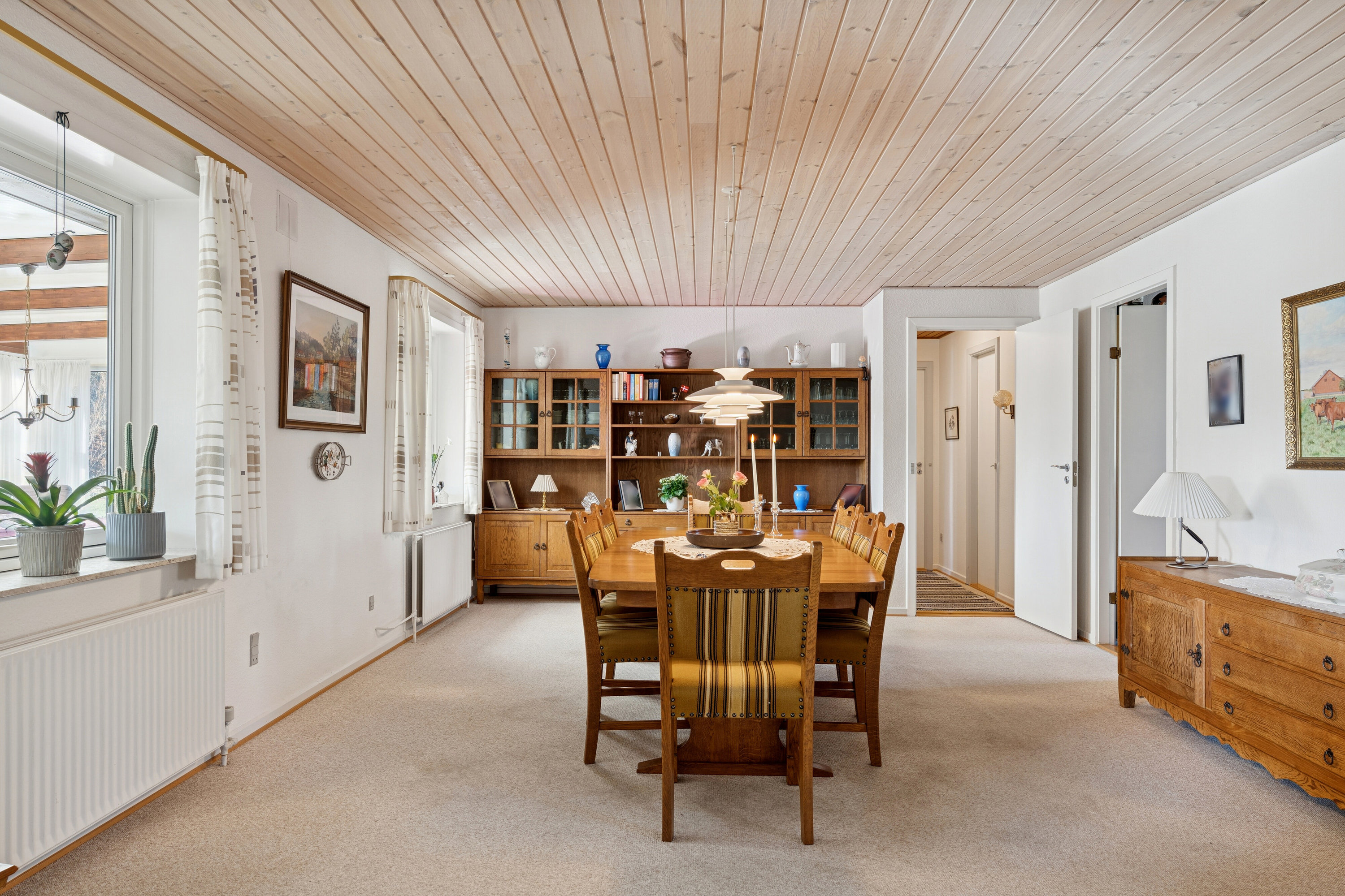 Fremhævet spisestue billede i fuldskærmstilstand. Billede af Æblehaven 116, 6040 Egtved
