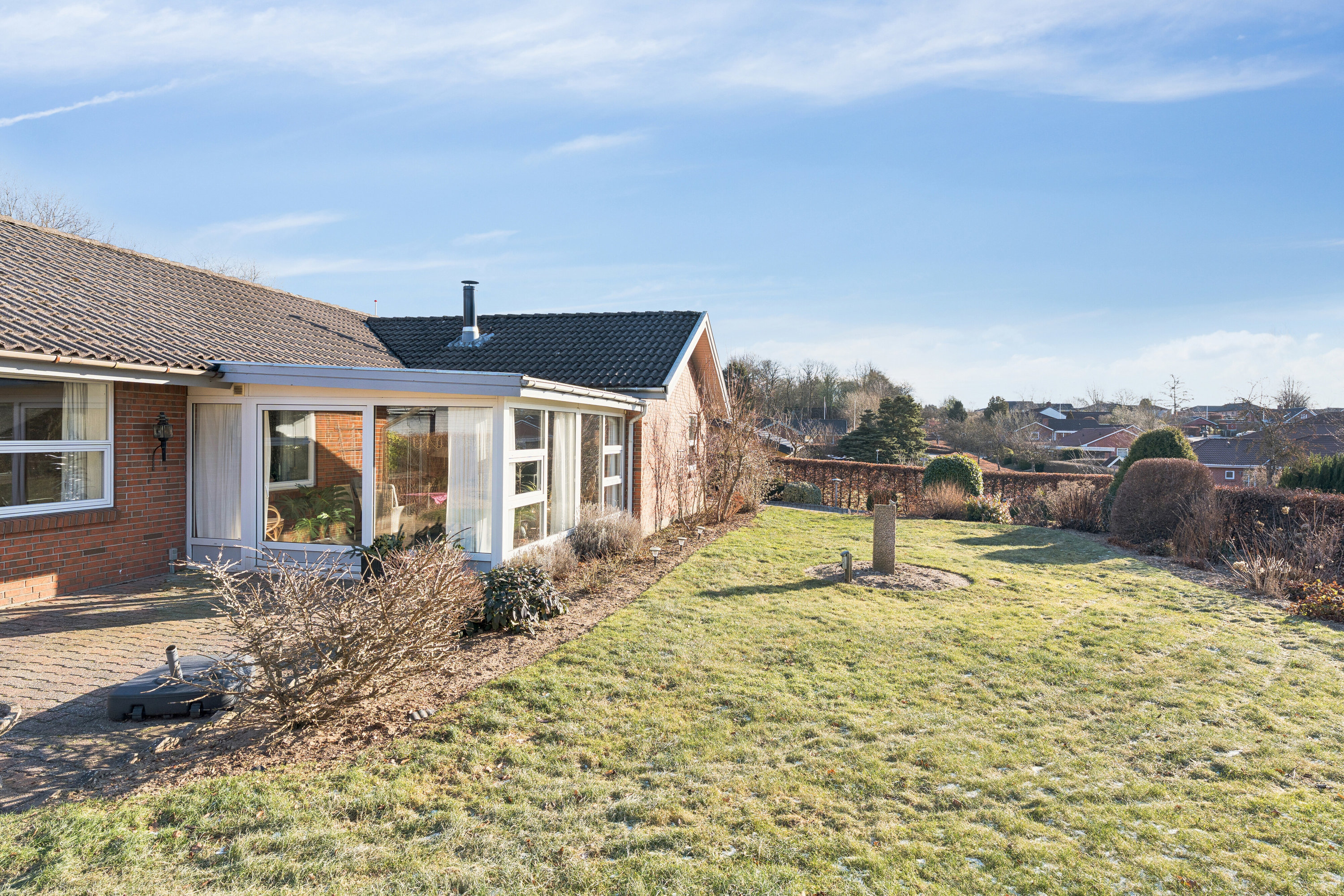 Fremhævet udendørs billede i fuldskærmstilstand. Billede af Æblehaven 116, 6040 Egtved