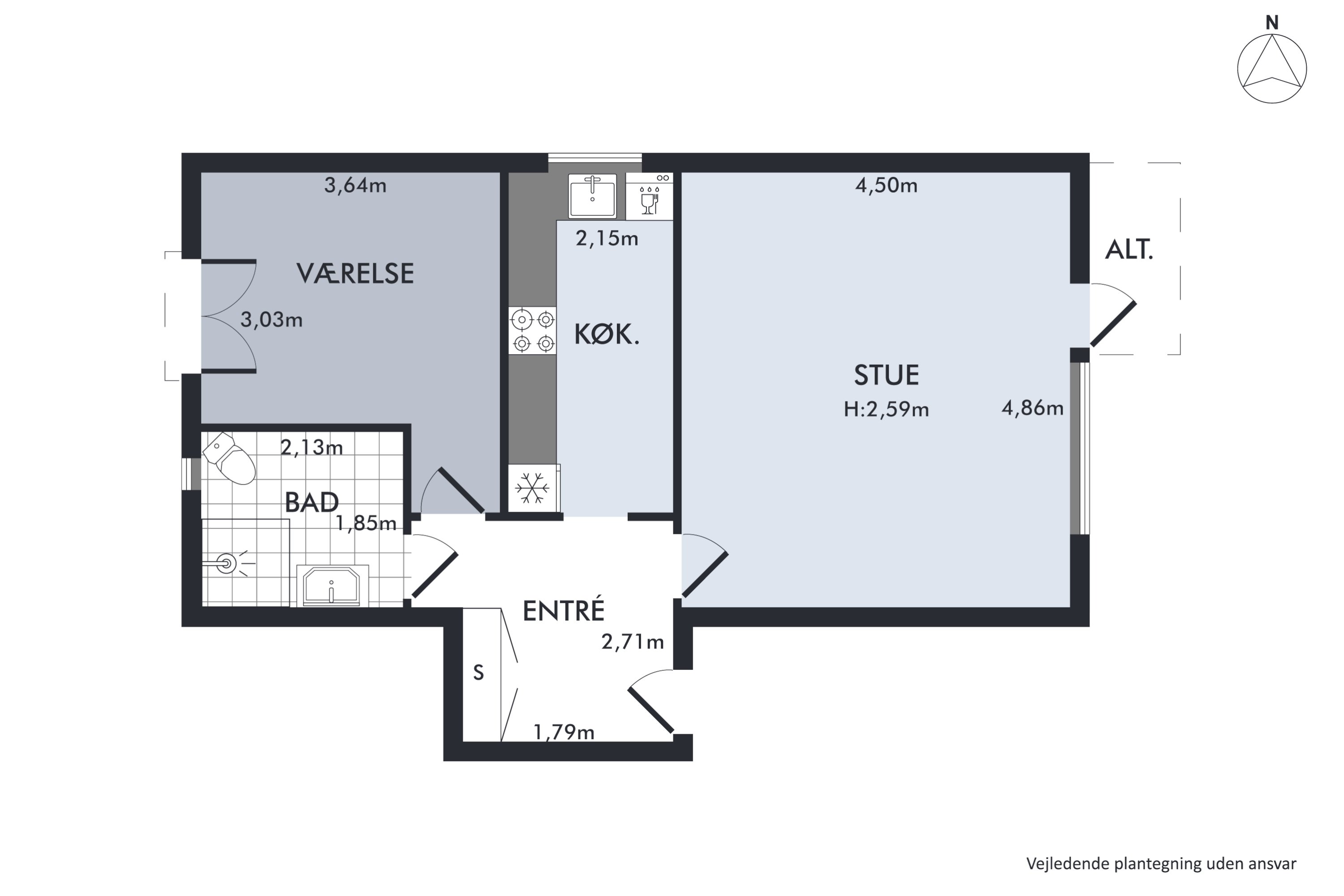 Plantegninger billede af Hjallesevej 57, st.. th., 5000 Odense C