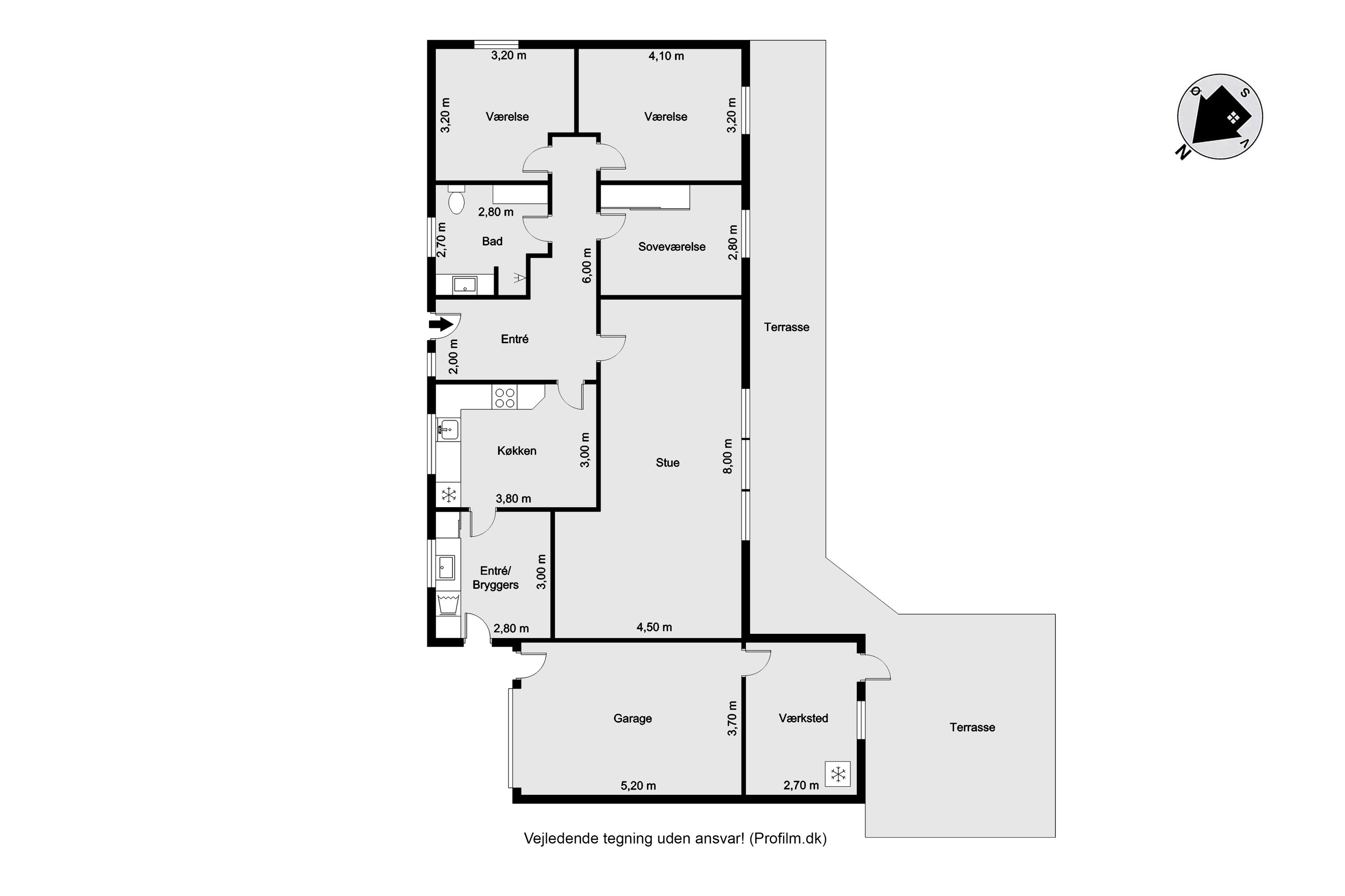 Plantegninger billede af Kærsangervej 19, Rindum, 6950 Ringkøbing