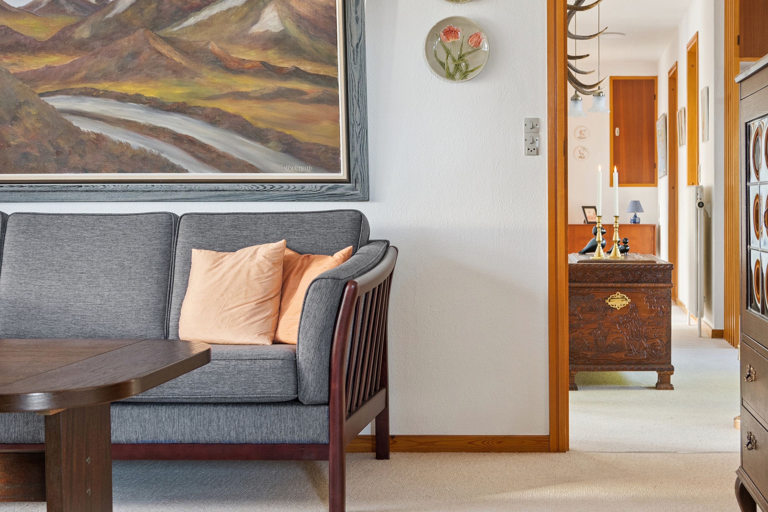 Fremhævet stue billede i fuldskærmstilstand. Billede af Villavej 11, Østerild, 7700 Thisted