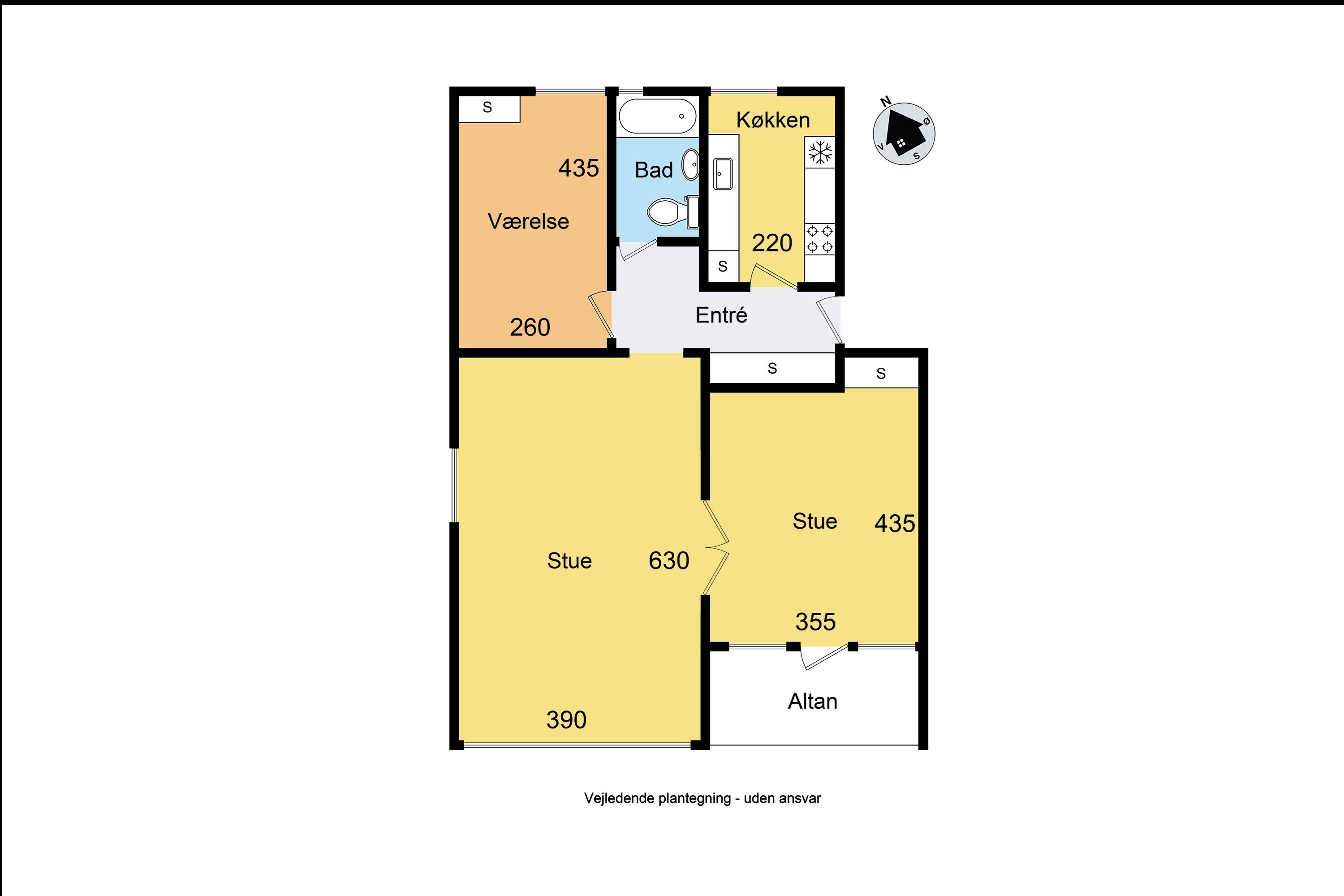 Plantegninger billede af Vilhelm Andersensvej 8, 2. th., 4100 Ringsted