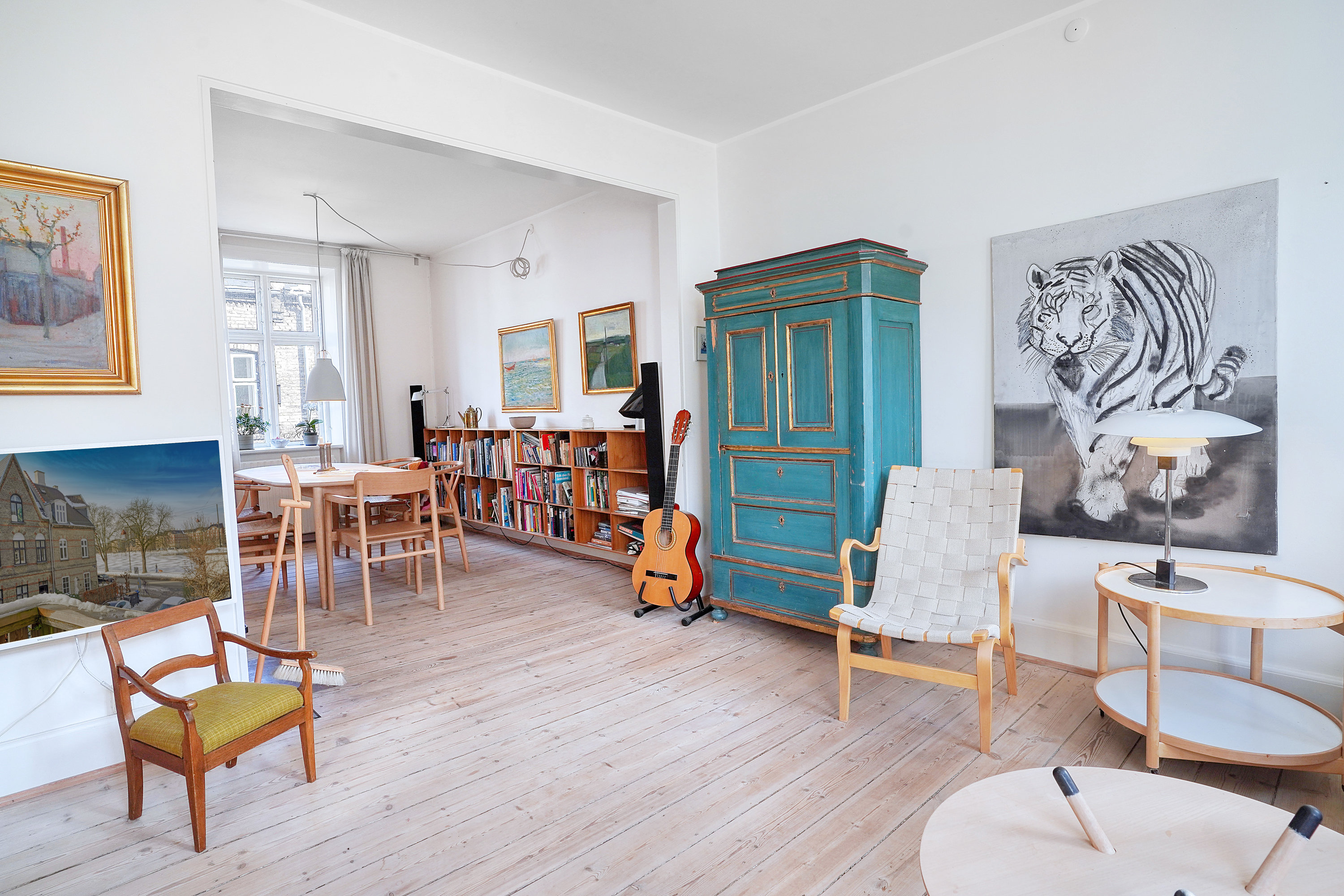 Fremhævet stue billede i fuldskærmstilstand. Billede af Høyensgade 32, 2100 København Ø