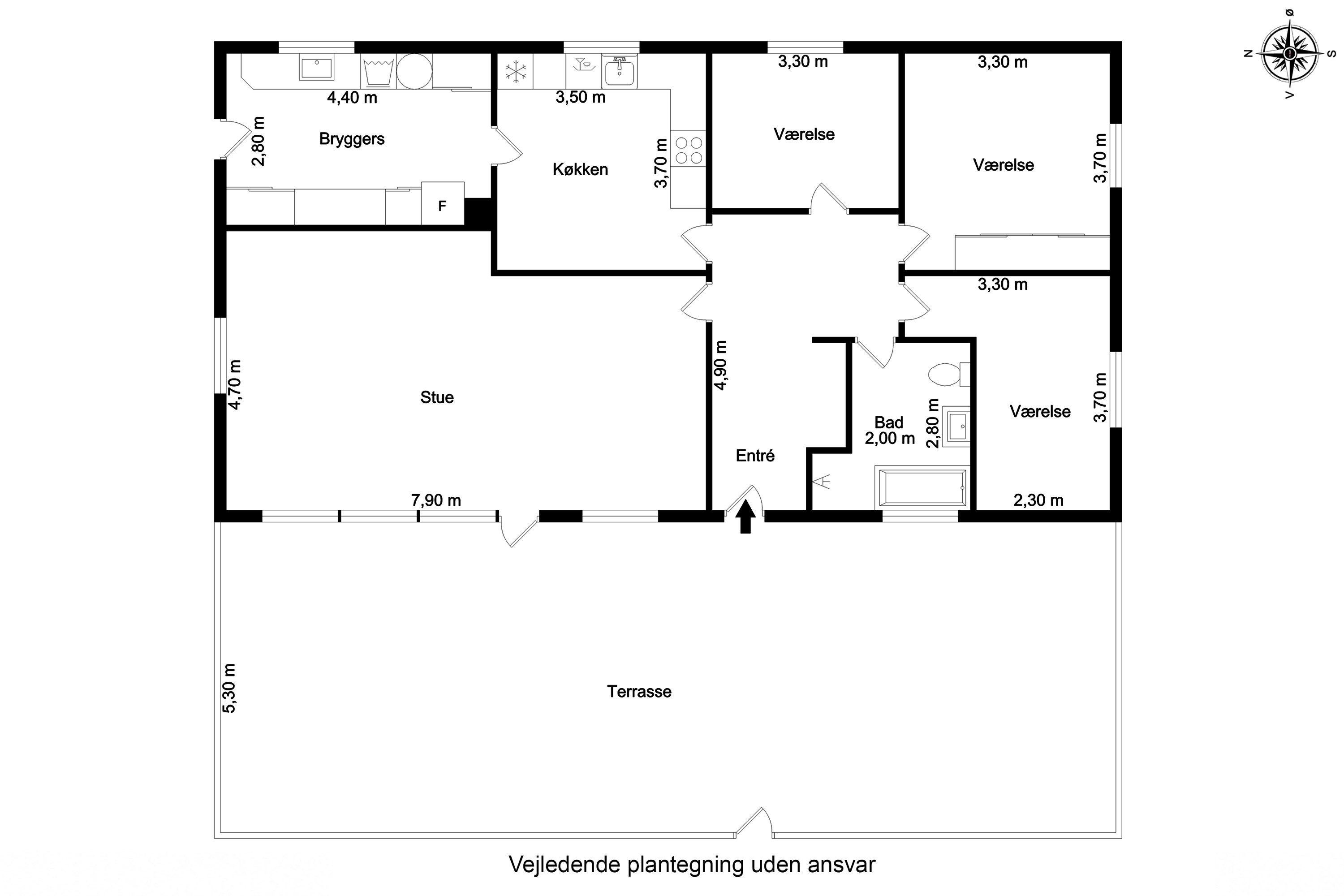 Plantegninger billede af Højensvej 200, Egense, 5700 Svendborg