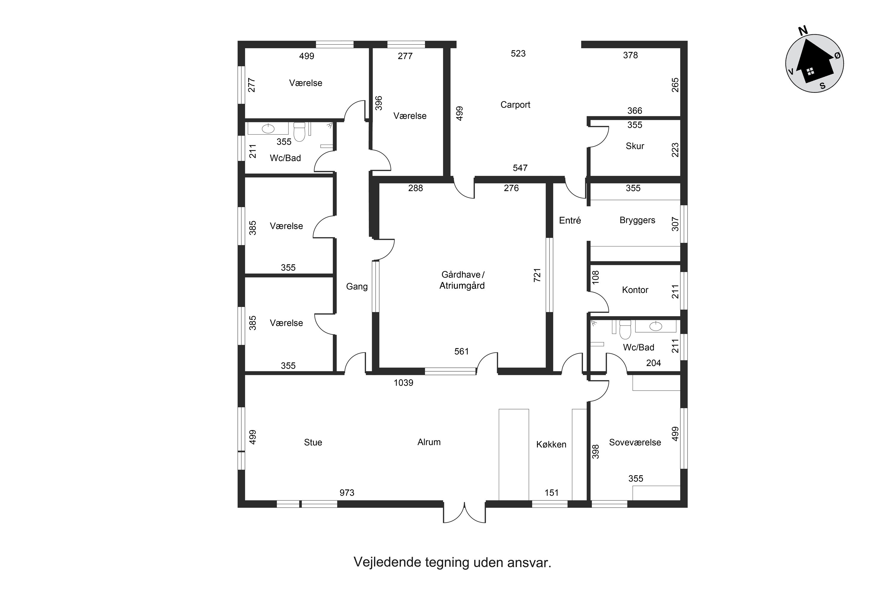 Plantegninger billede af Gl Egebjergvej 26C, Egebjerg, 8700 Horsens