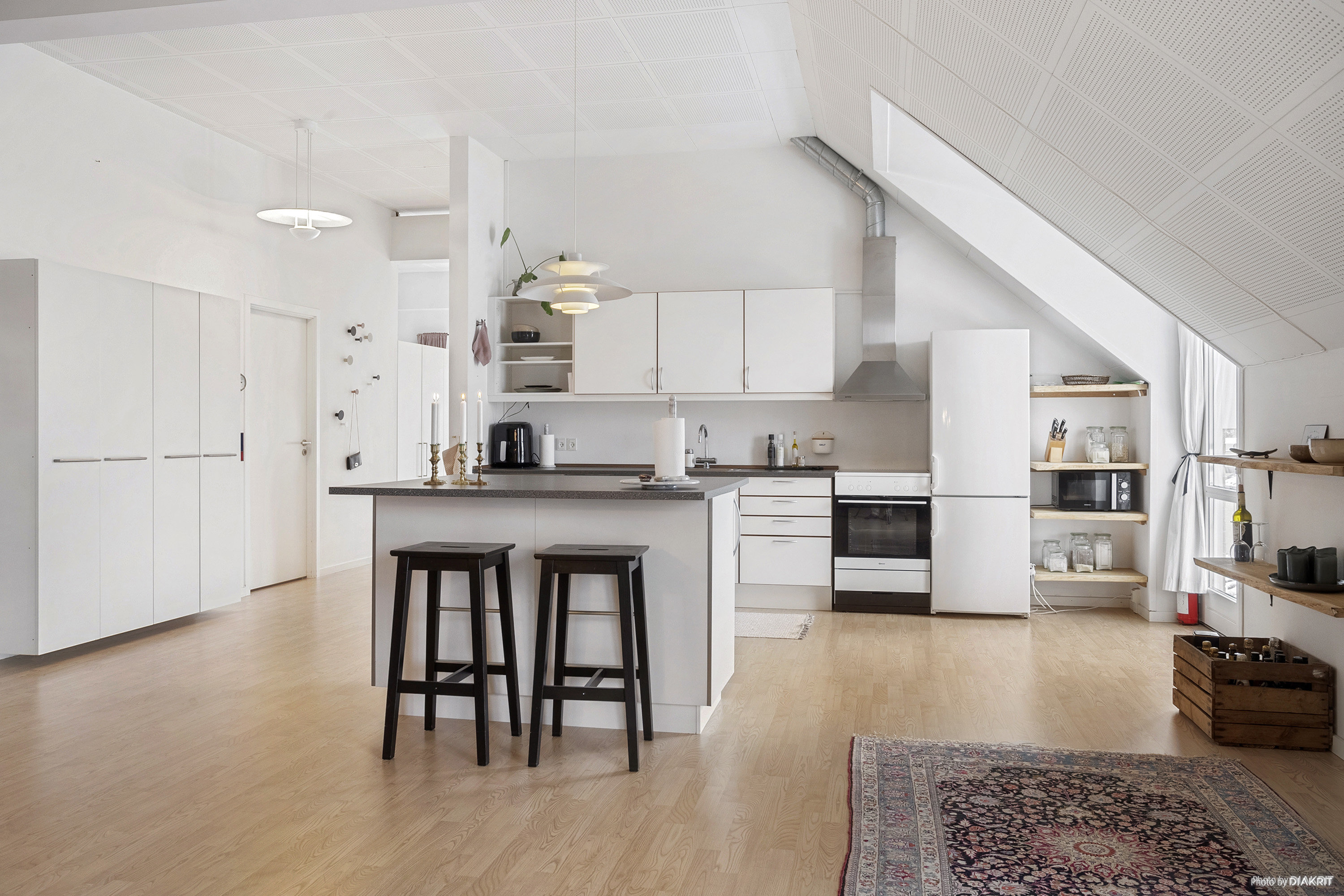 Fremhævet køkken billede i fuldskærmstilstand. Billede af Møllevej 2D, 4140 Borup