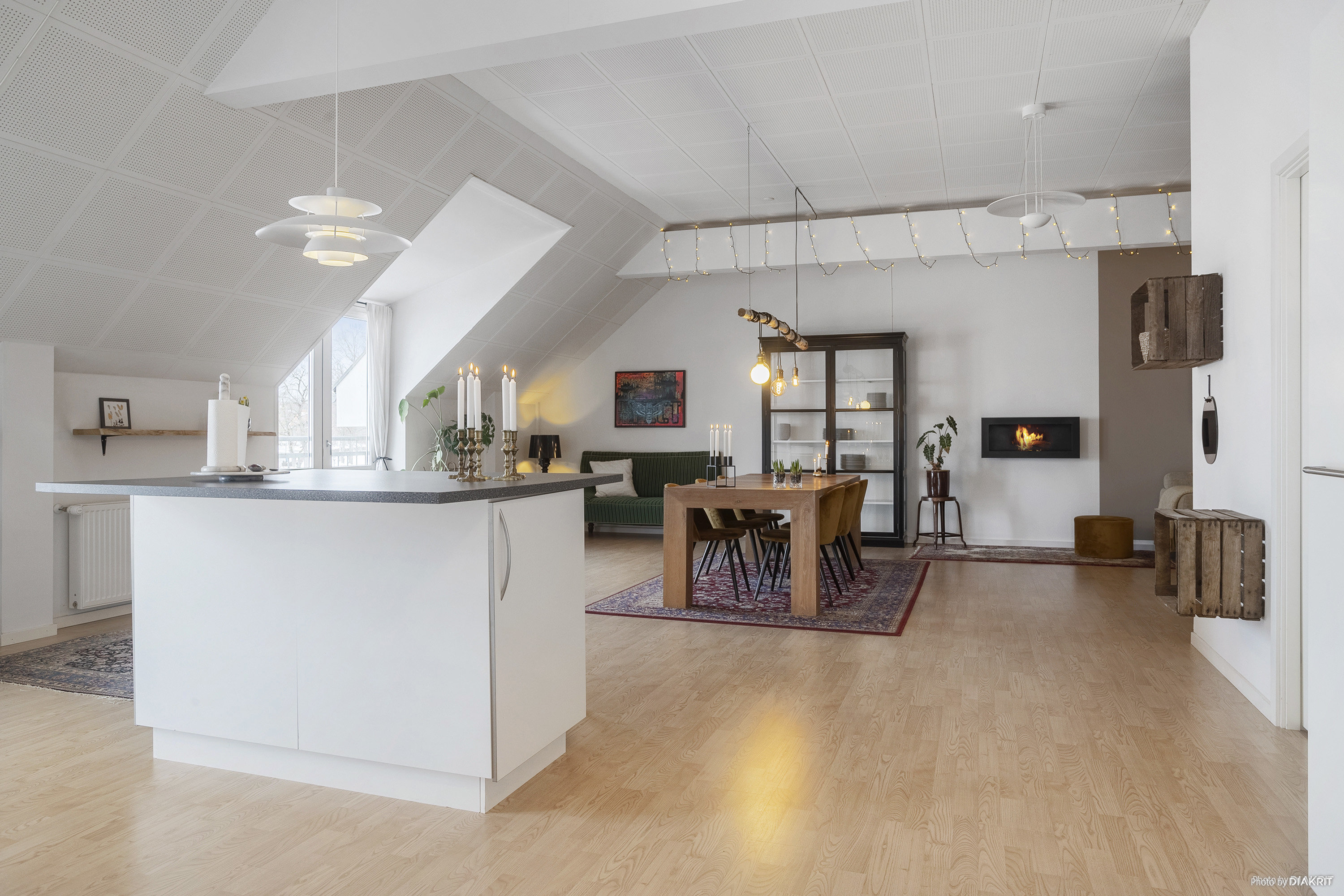 Fremhævet spisekøkken billede i fuldskærmstilstand. Billede af Møllevej 2D, 4140 Borup