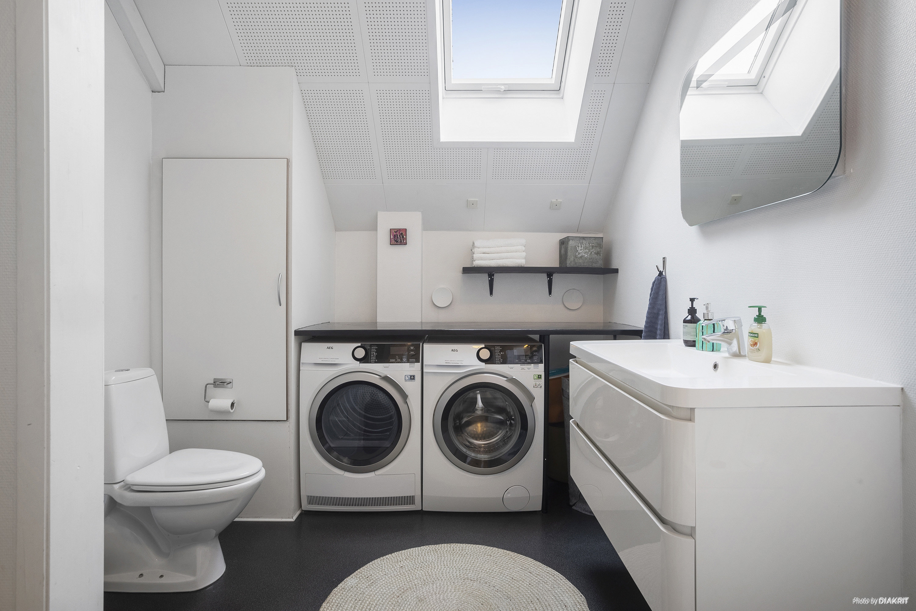 Fremhævet badeværelse billede i fuldskærmstilstand. Billede af Møllevej 2D, 4140 Borup