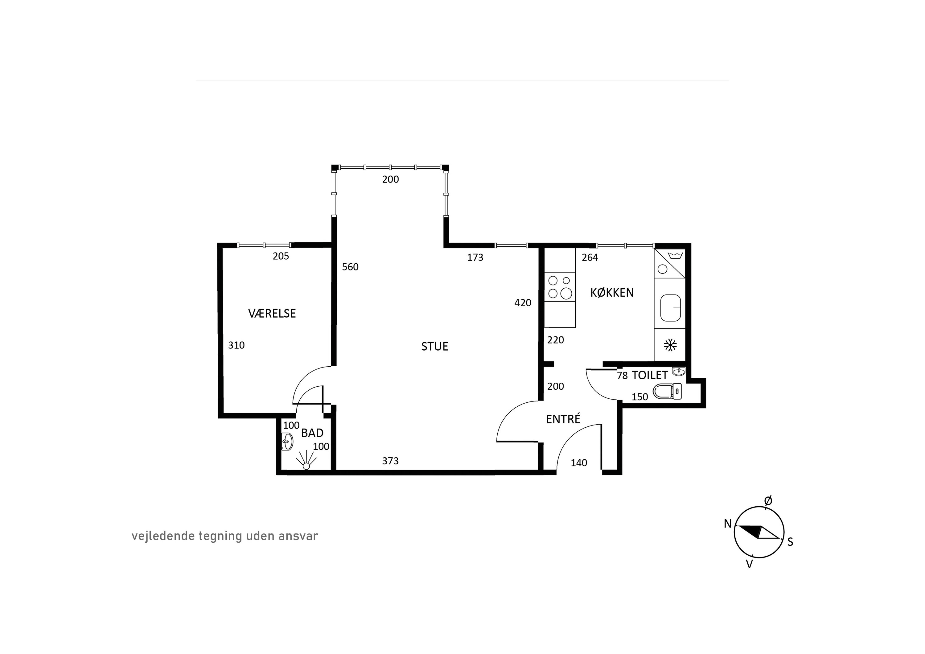 Plantegninger billede af Sjælør Boulevard 22, st.. mf., 2450 København SV