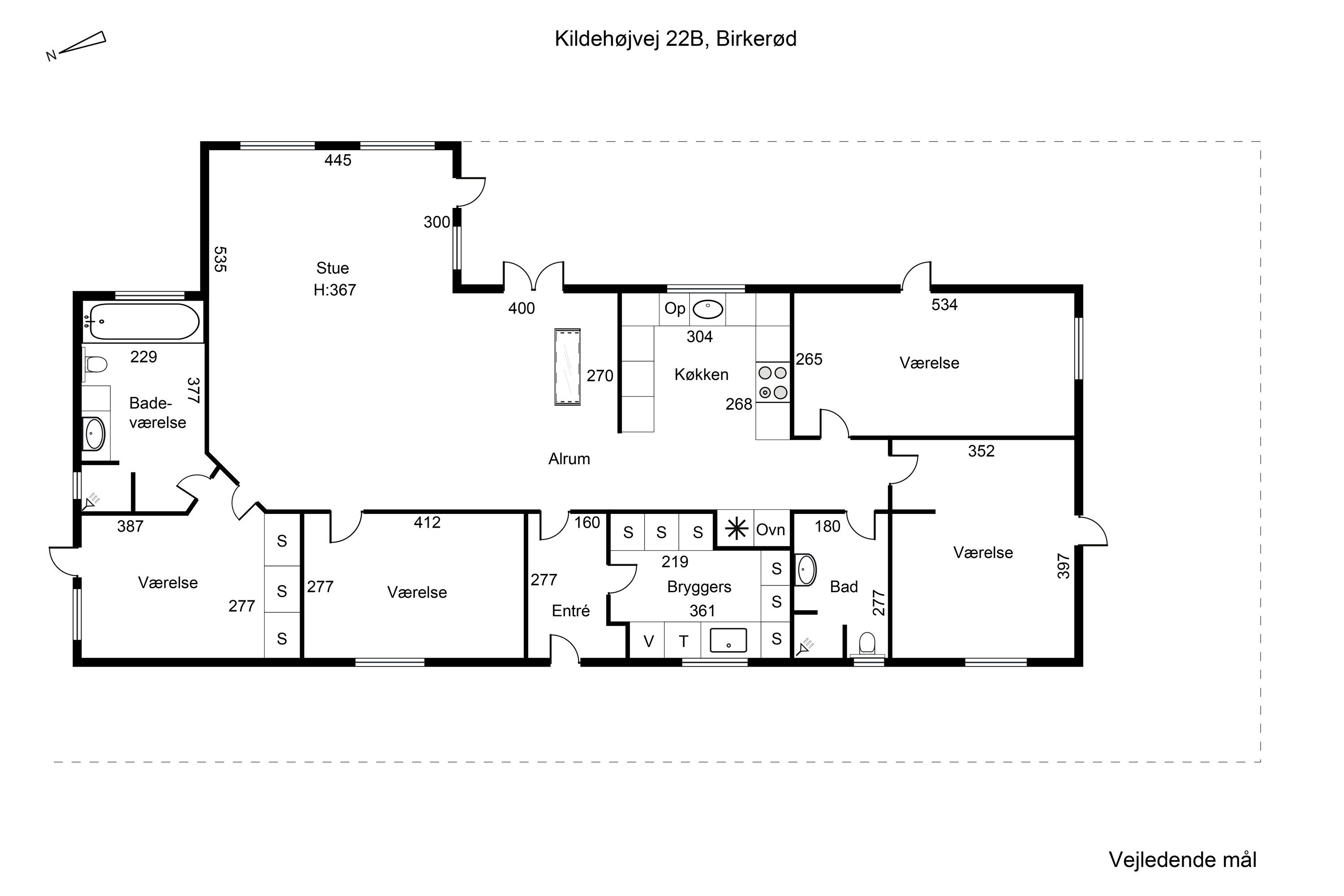Plantegninger billede af Kildehøjvej 22B, 3460 Birkerød