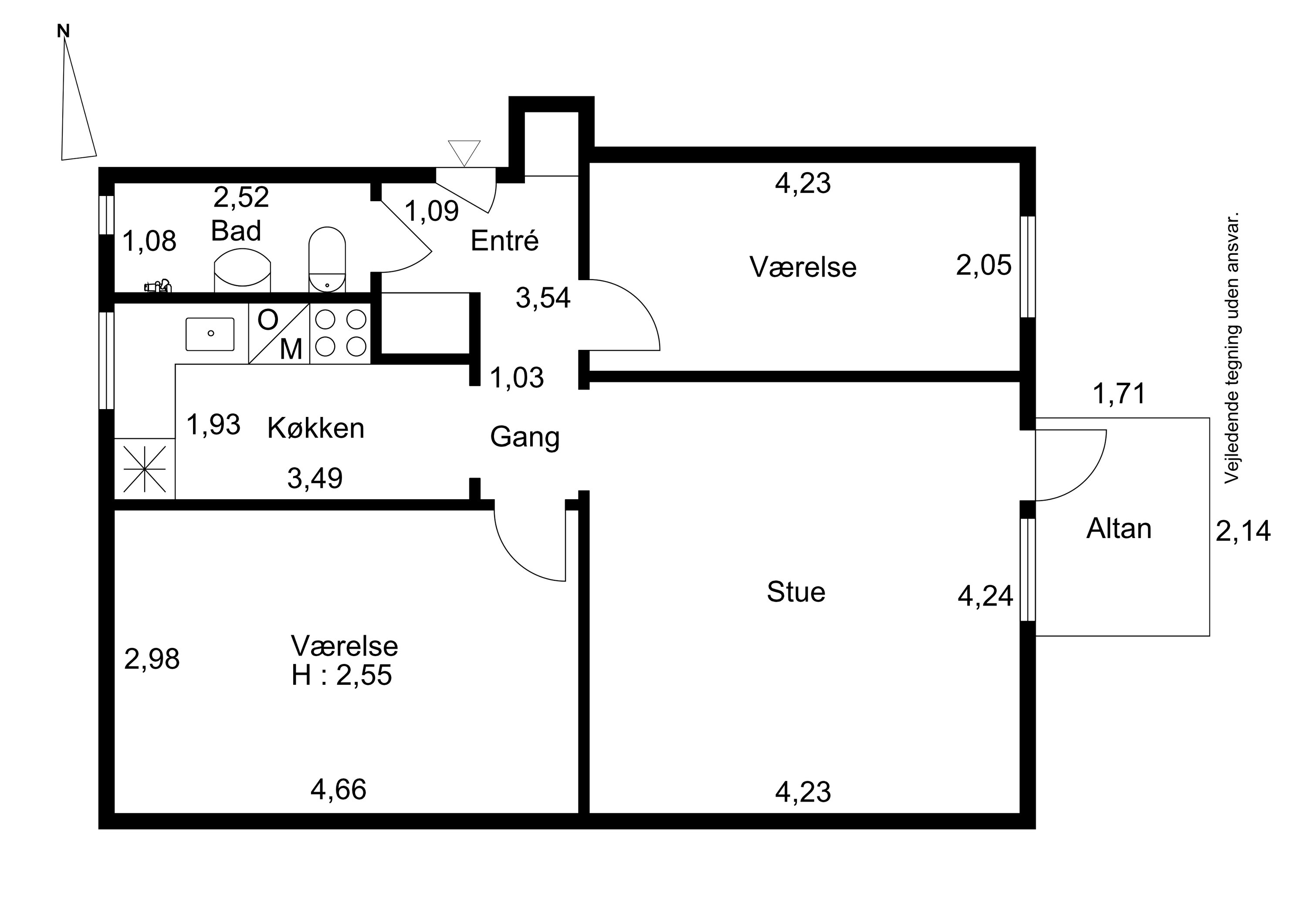 Plantegninger billede af Carlsensvej 21, 1. th., 4600 Køge