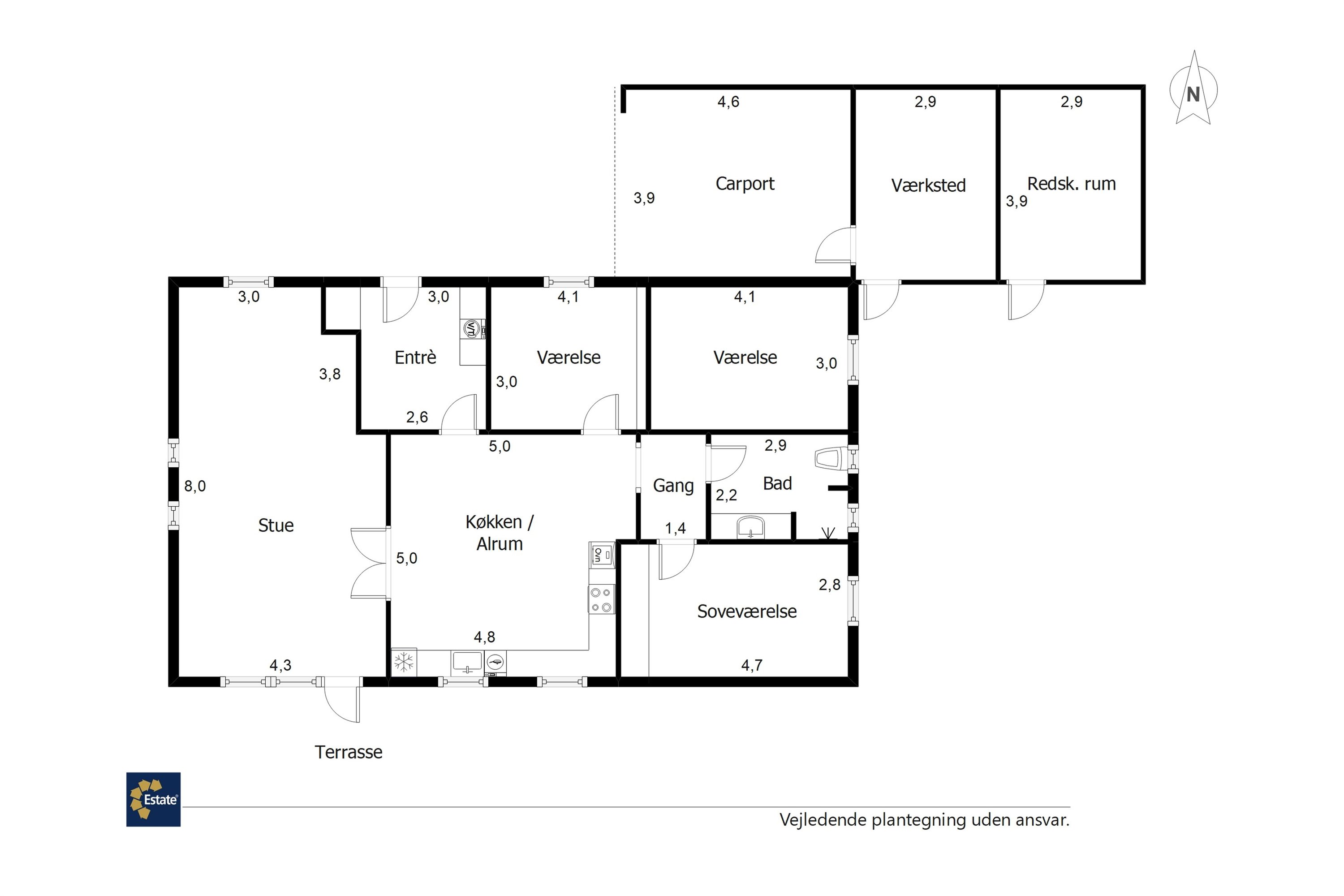 Plantegninger billede af Mølleparken 356, 7190 Billund