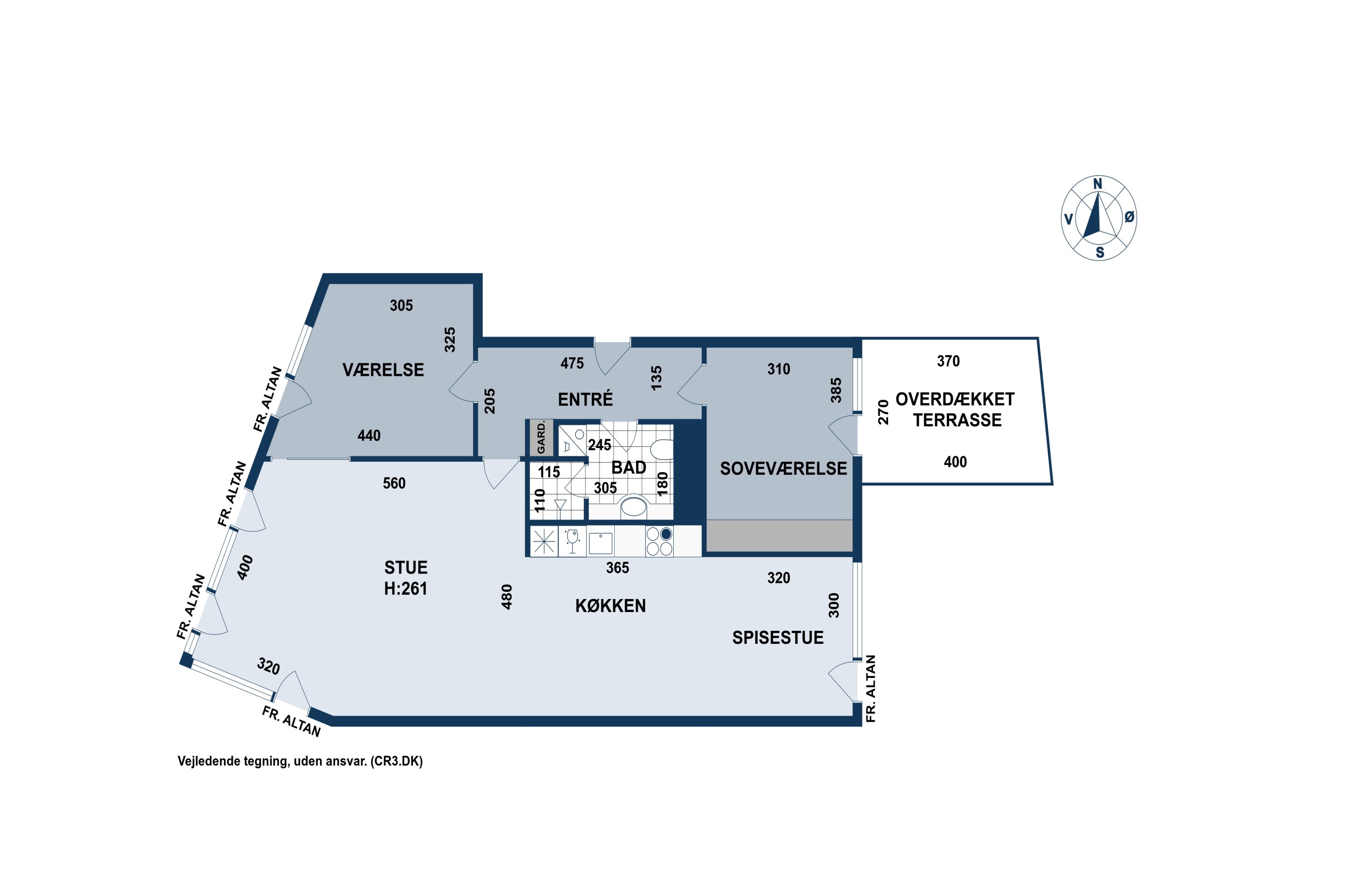 Plantegninger billede af Pakhusvej 2, 5. mf., 2100 København Ø