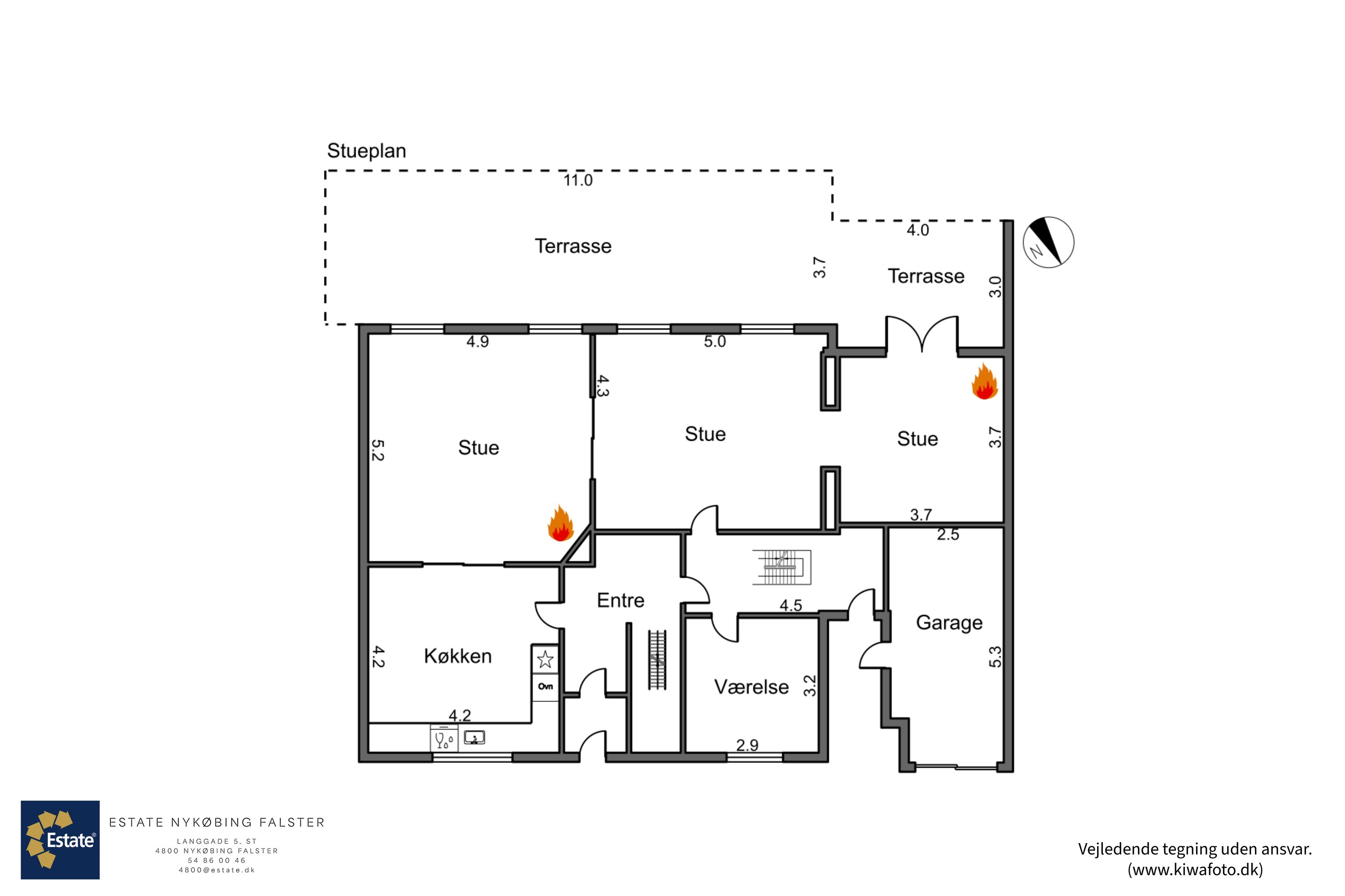 Plantegninger billede af Rosenvænget 26, 4800 Nykøbing F