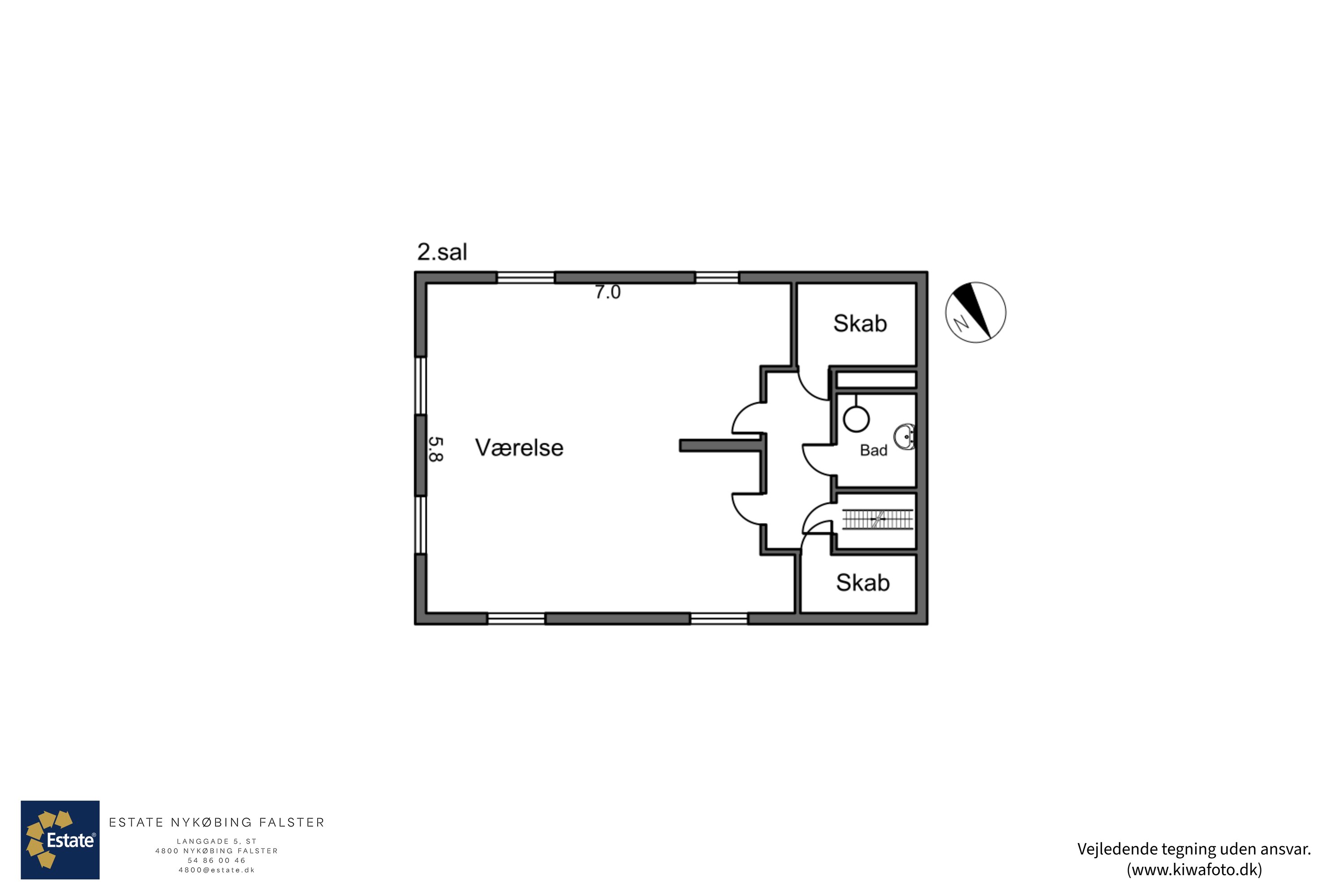 Plantegninger billede af Rosenvænget 26, 4800 Nykøbing F