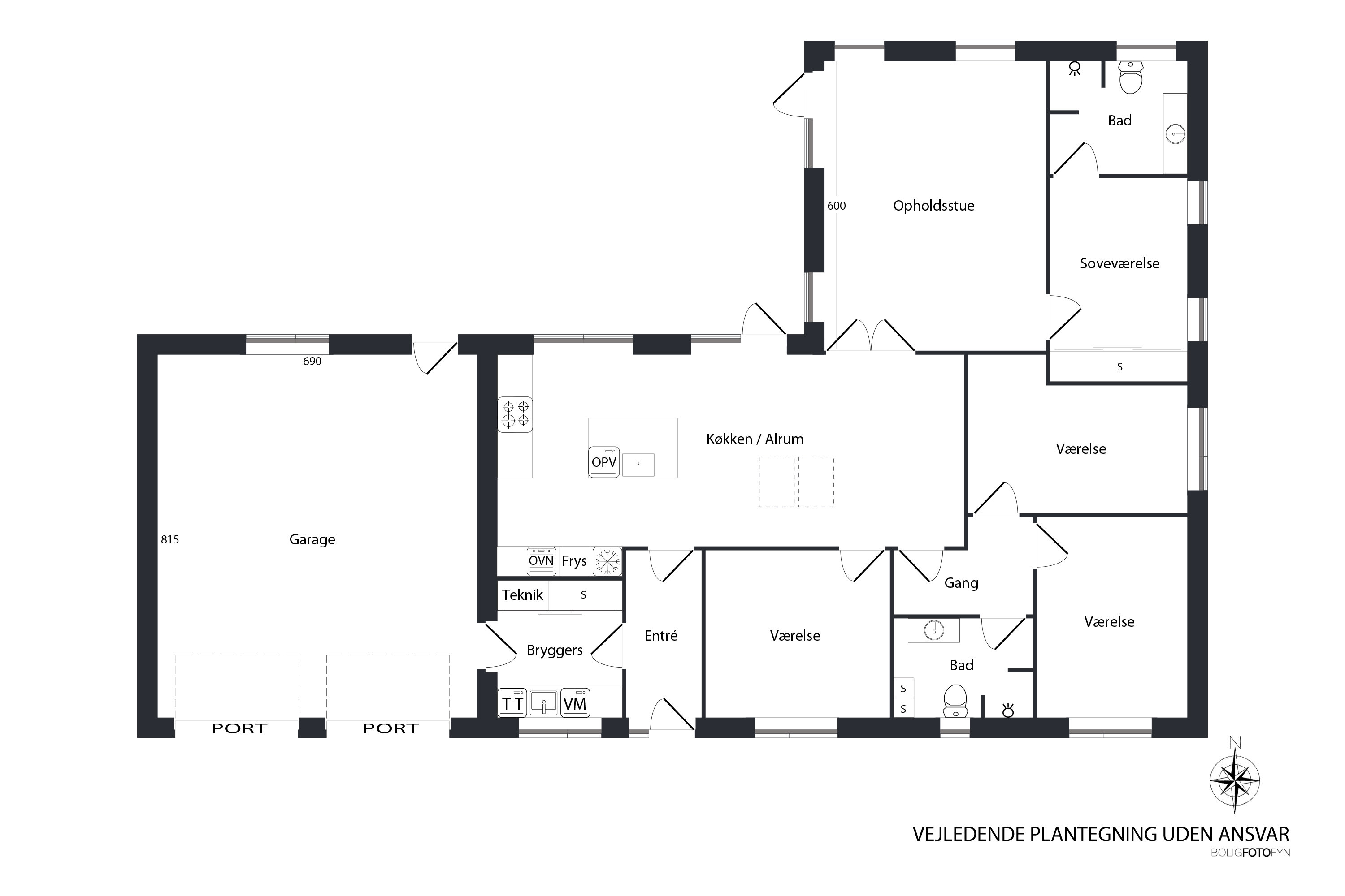 Plantegninger billede af Langevænget 15, 5500 Middelfart