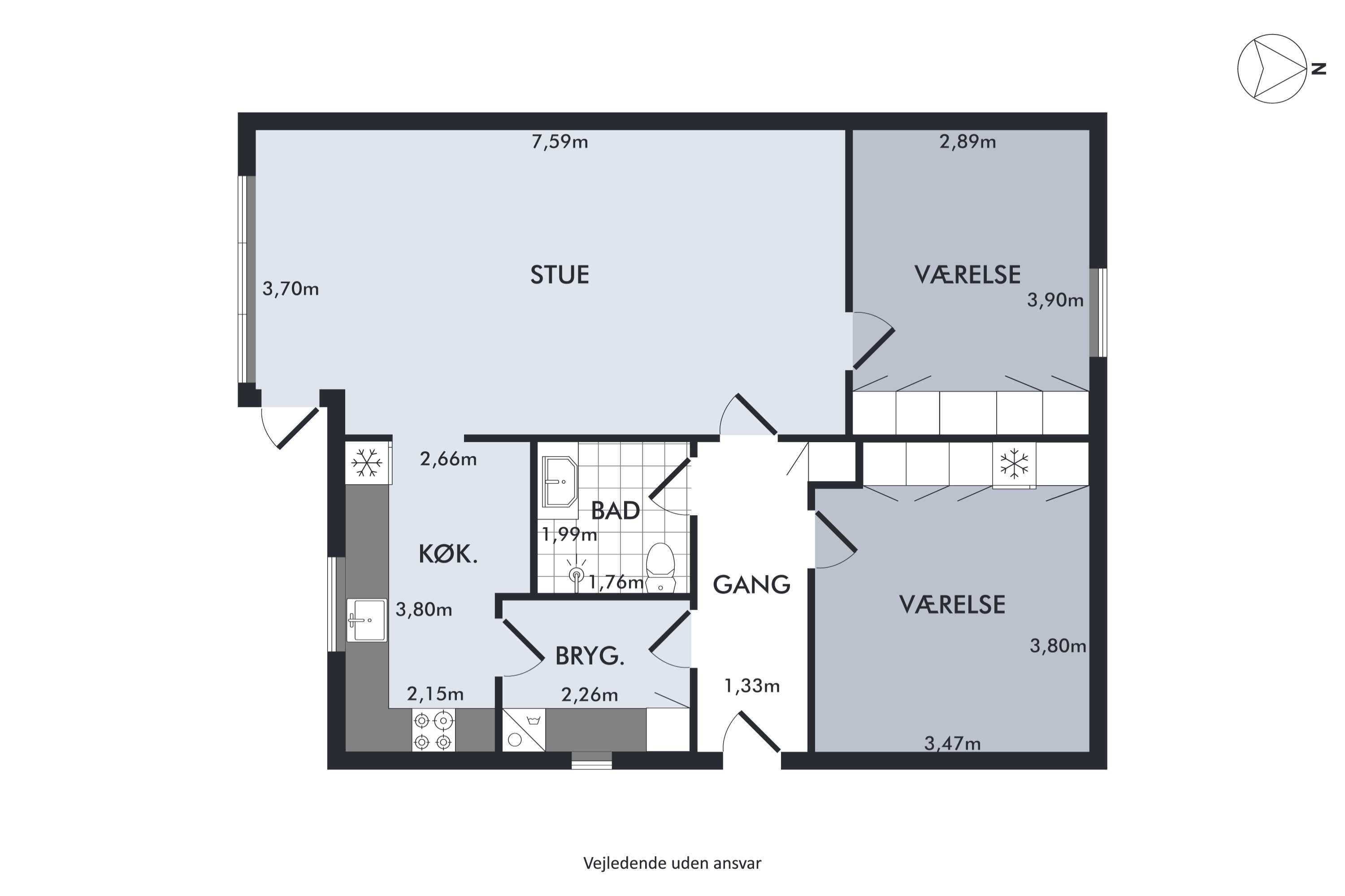 Plantegninger billede af Majkær 13, 6310 Broager