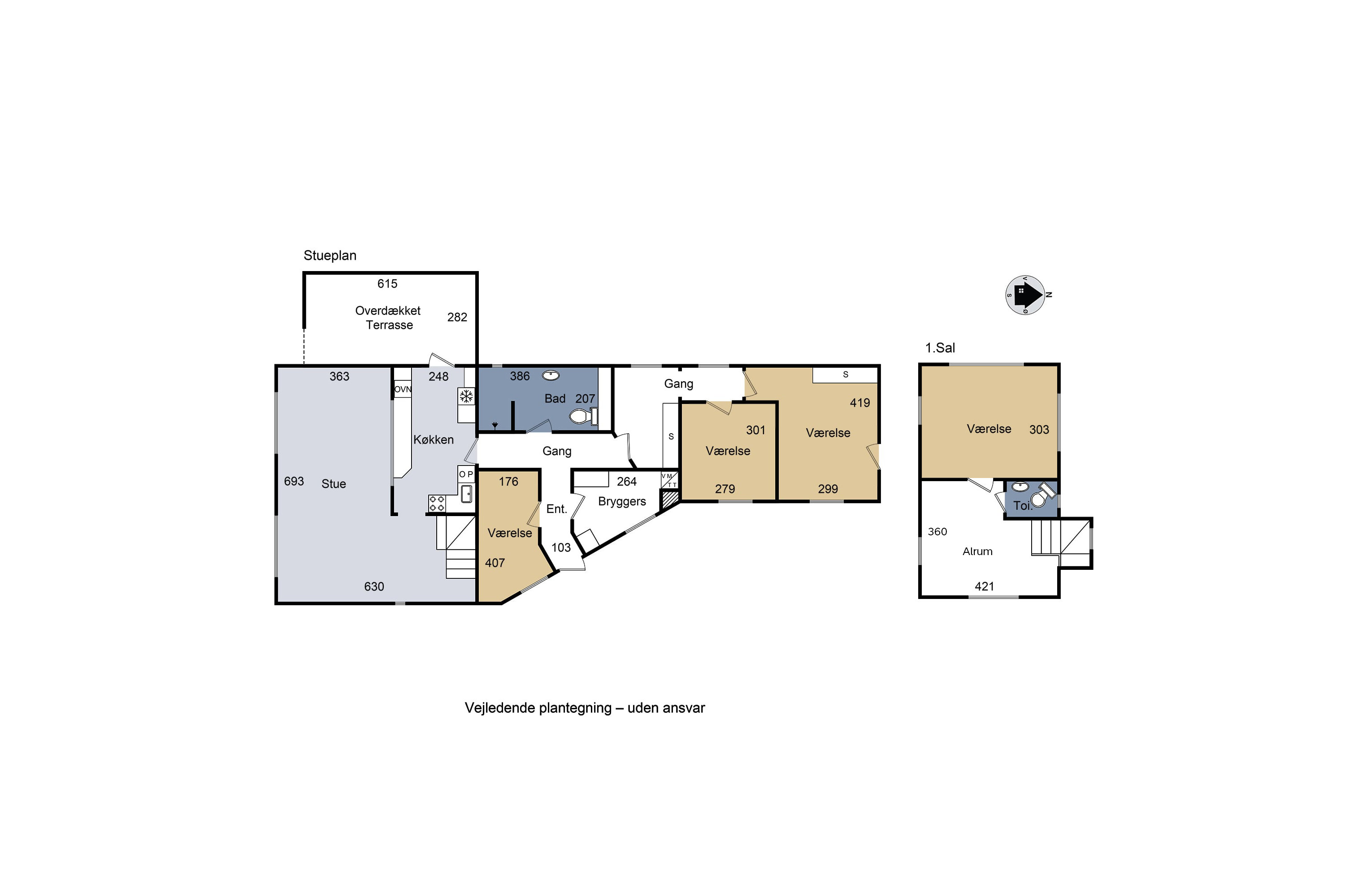 Plantegninger billede af Valbygårdsvej 64, 4200 Slagelse