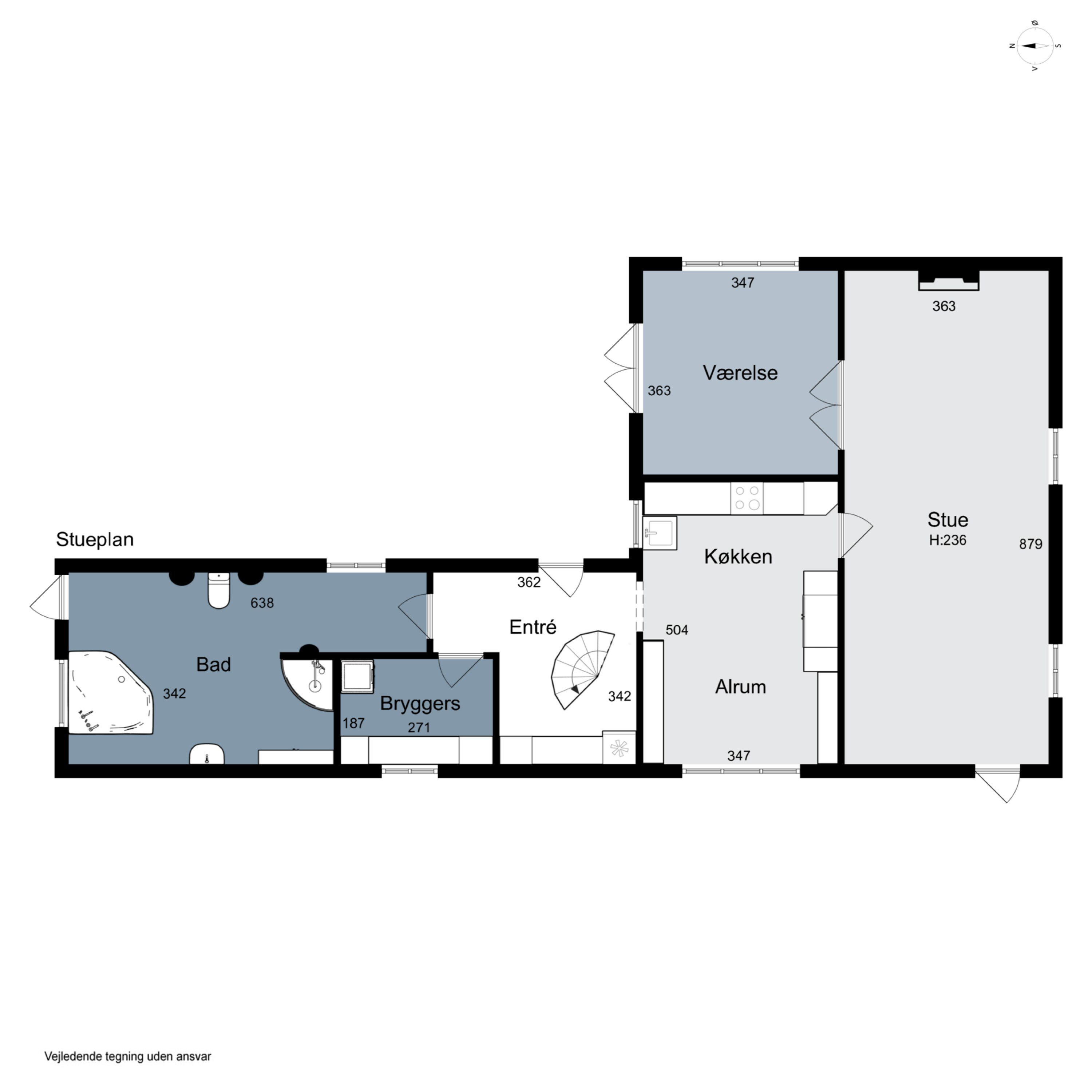 Plantegninger billede af Ørhagevej 130, Klitmøller, 7700 Thisted