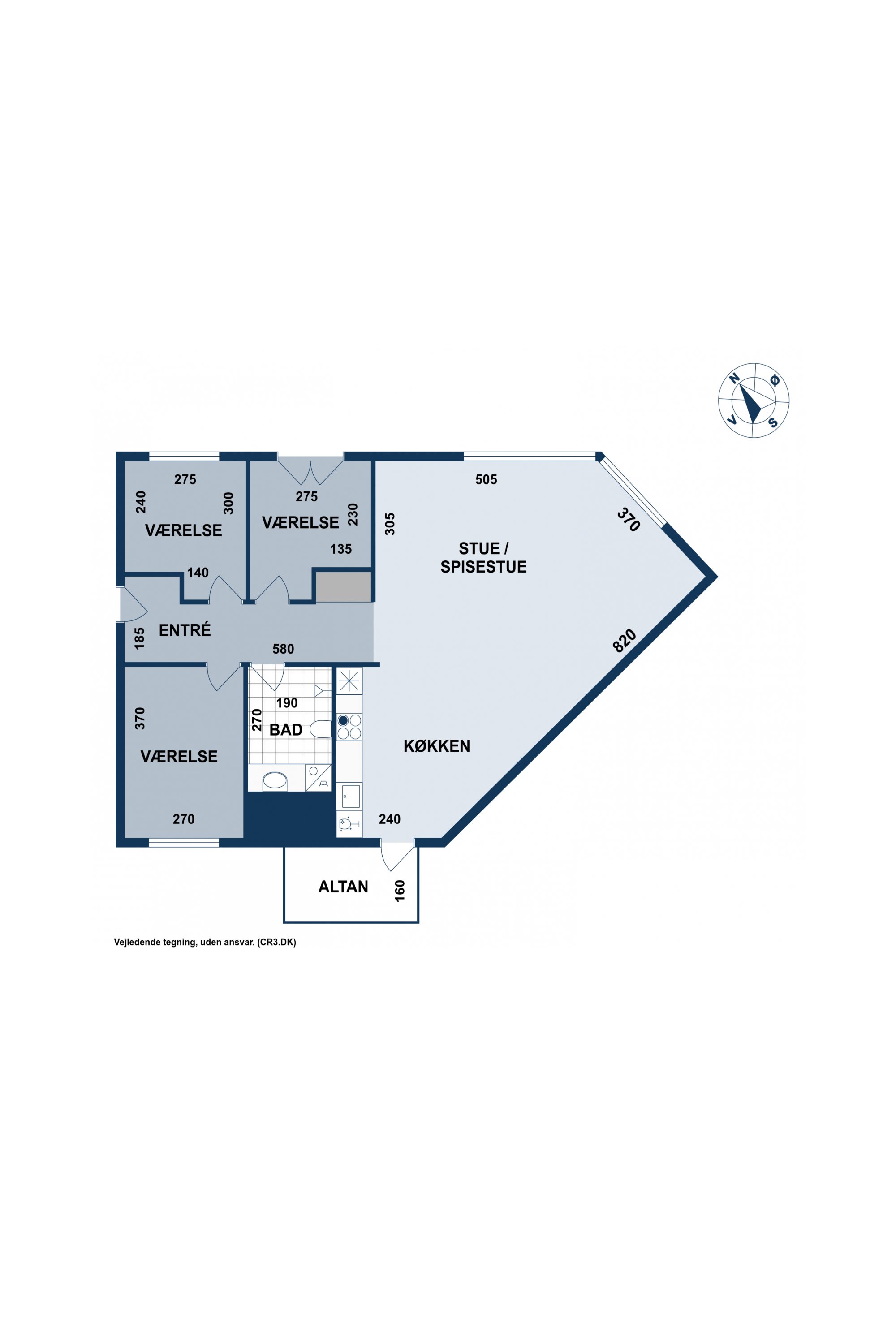 Plantegninger billede af Valby Maskinfabriksvej 15, 2. th., 2500 Valby