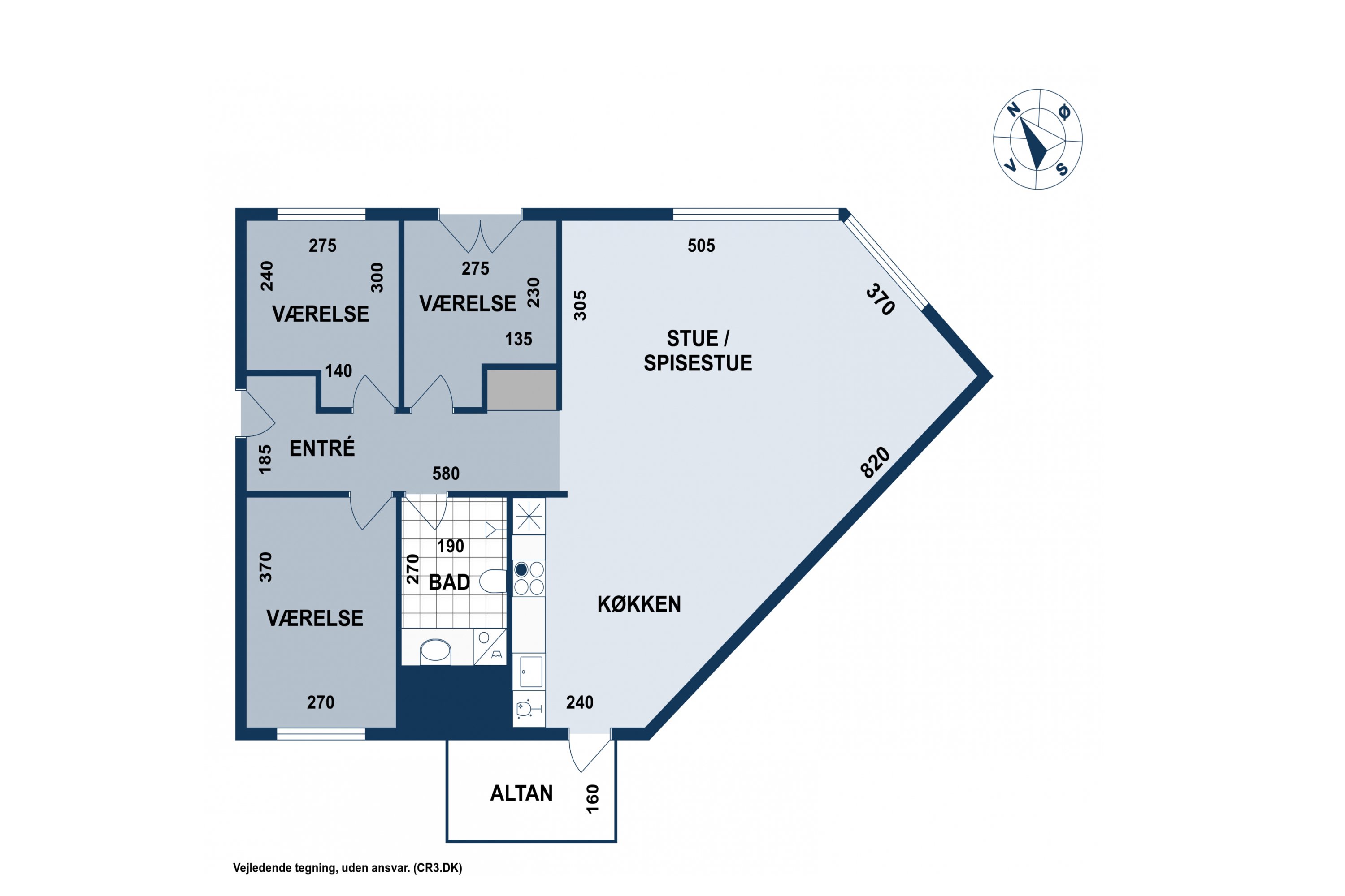 Plantegninger billede af Valby Maskinfabriksvej 15, 2. th., 2500 Valby