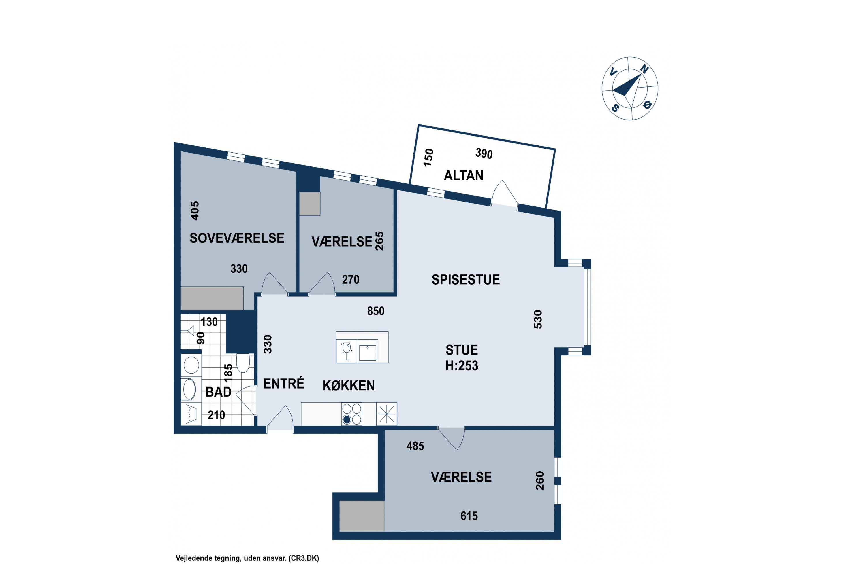 Plantegninger billede af Ingrid Marievej 20, 1. tv., 2500 Valby
