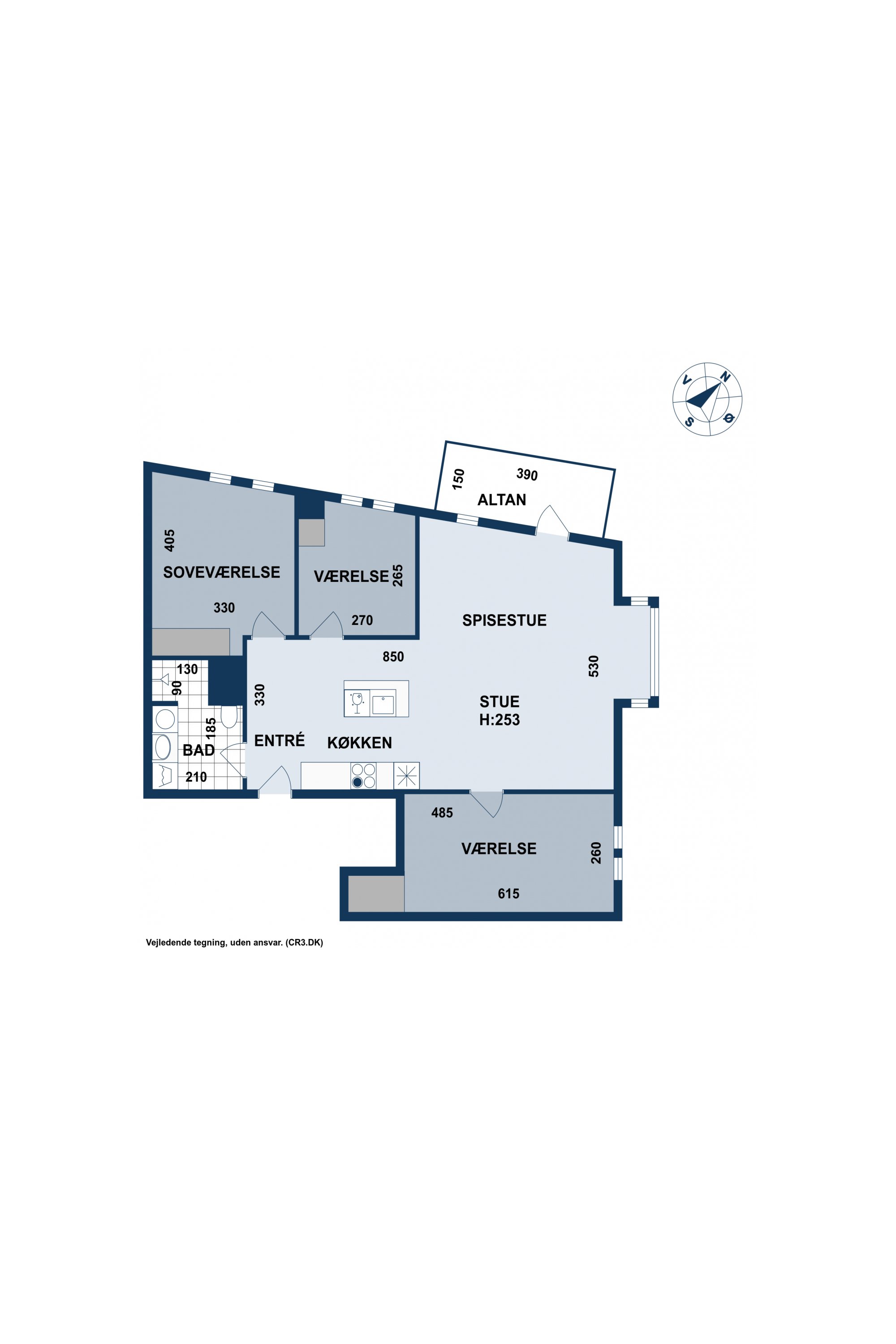 Plantegninger billede af Ingrid Marievej 20, 1. tv., 2500 Valby