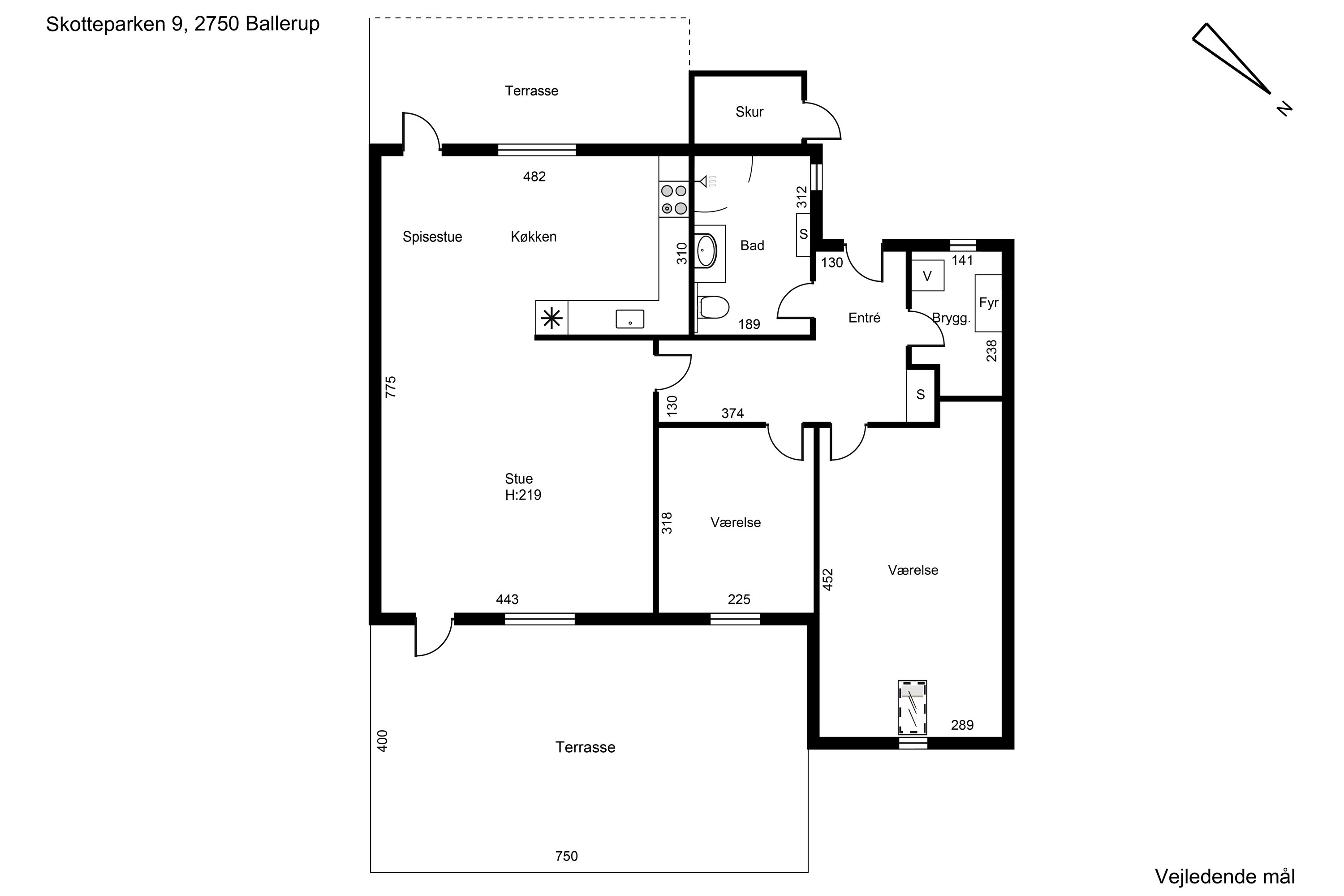 Plantegninger billede af Skotteparken 9, 2750 Ballerup
